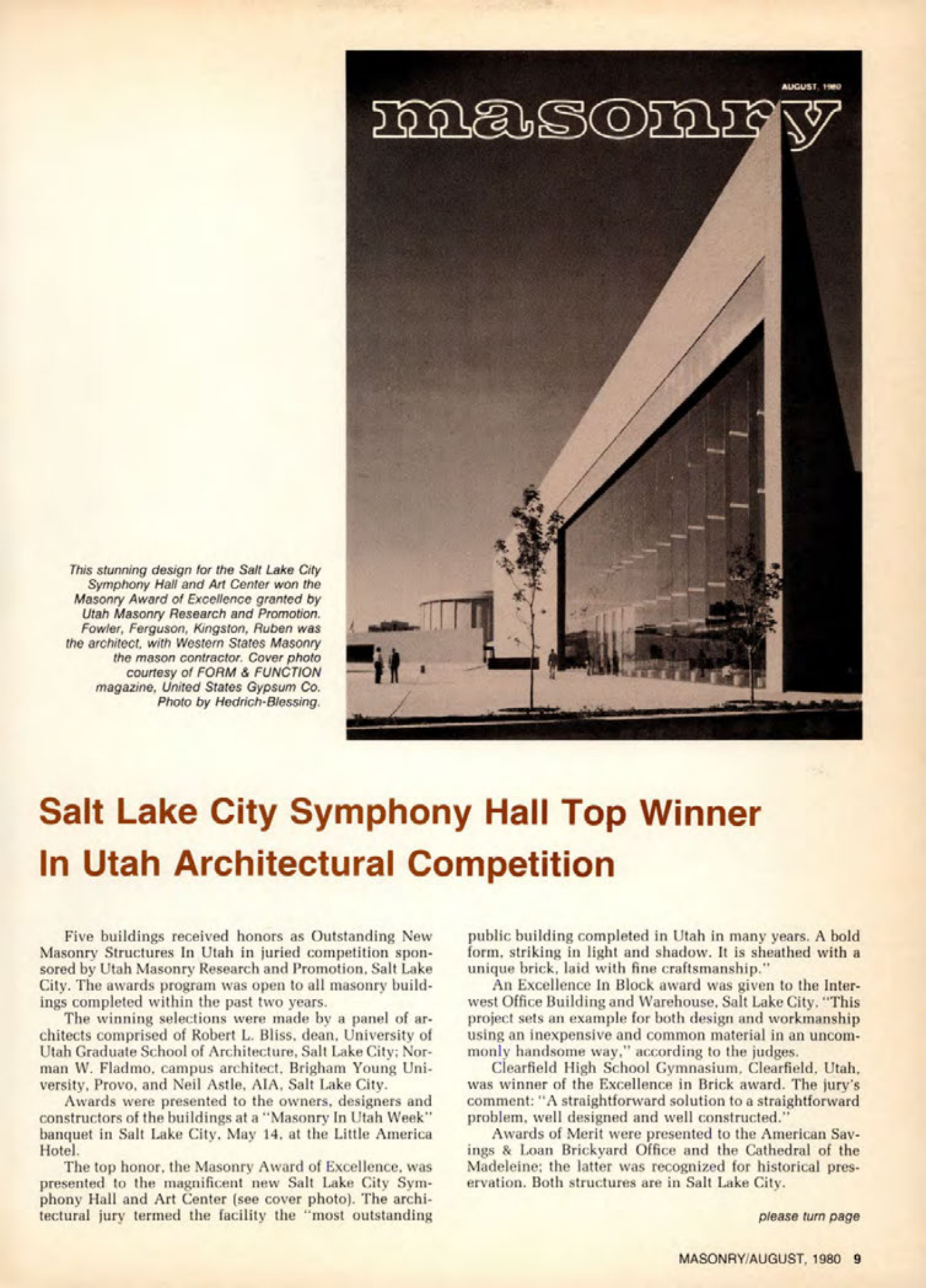 Masonry Magazine August 1980 Page. 9
