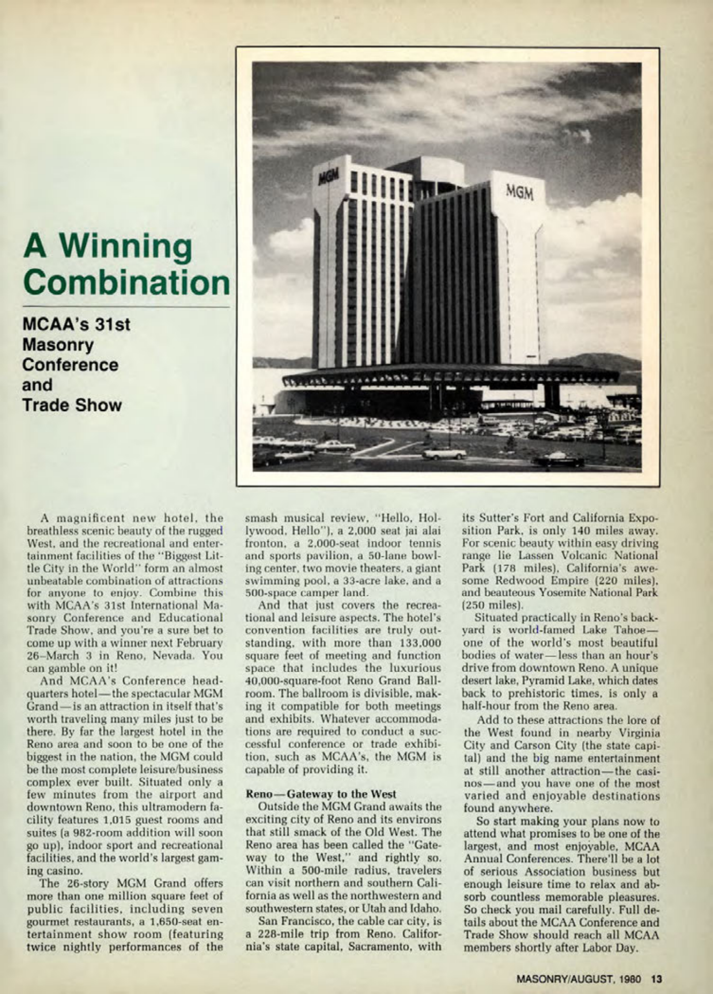 Masonry Magazine August 1980 Page. 13