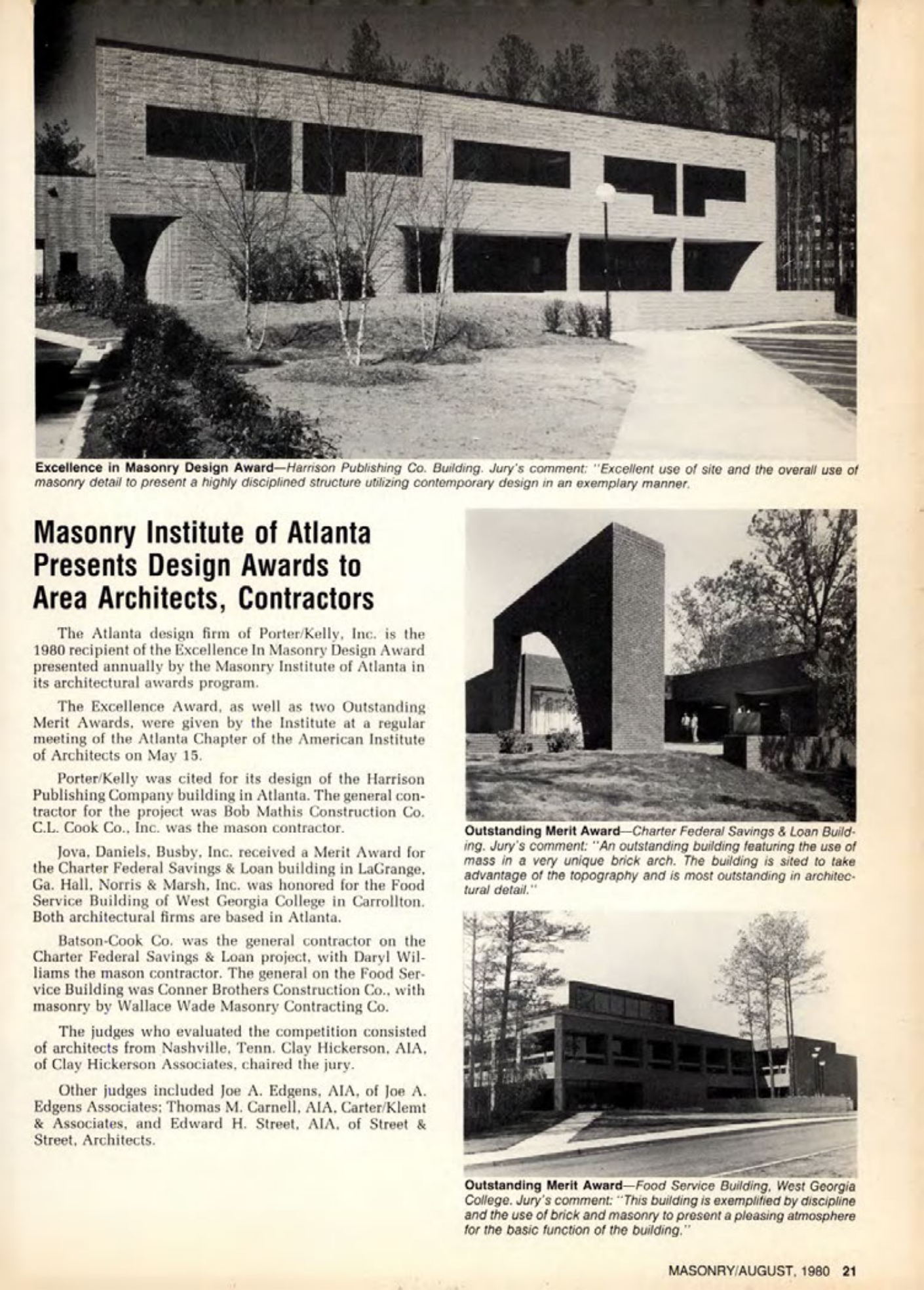Masonry Magazine August 1980 Page. 21