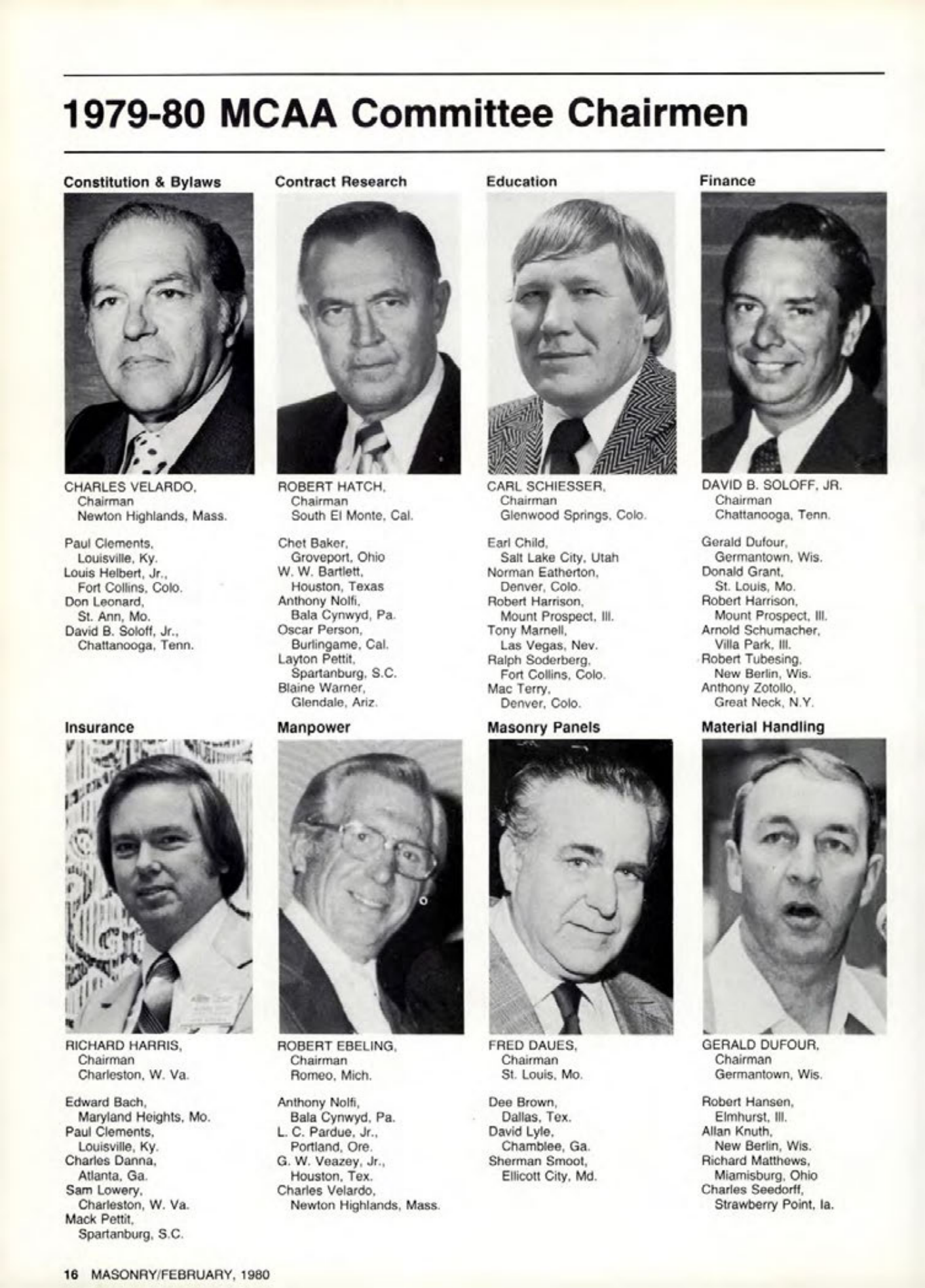 Masonry Magazine February 1980 Page. 16