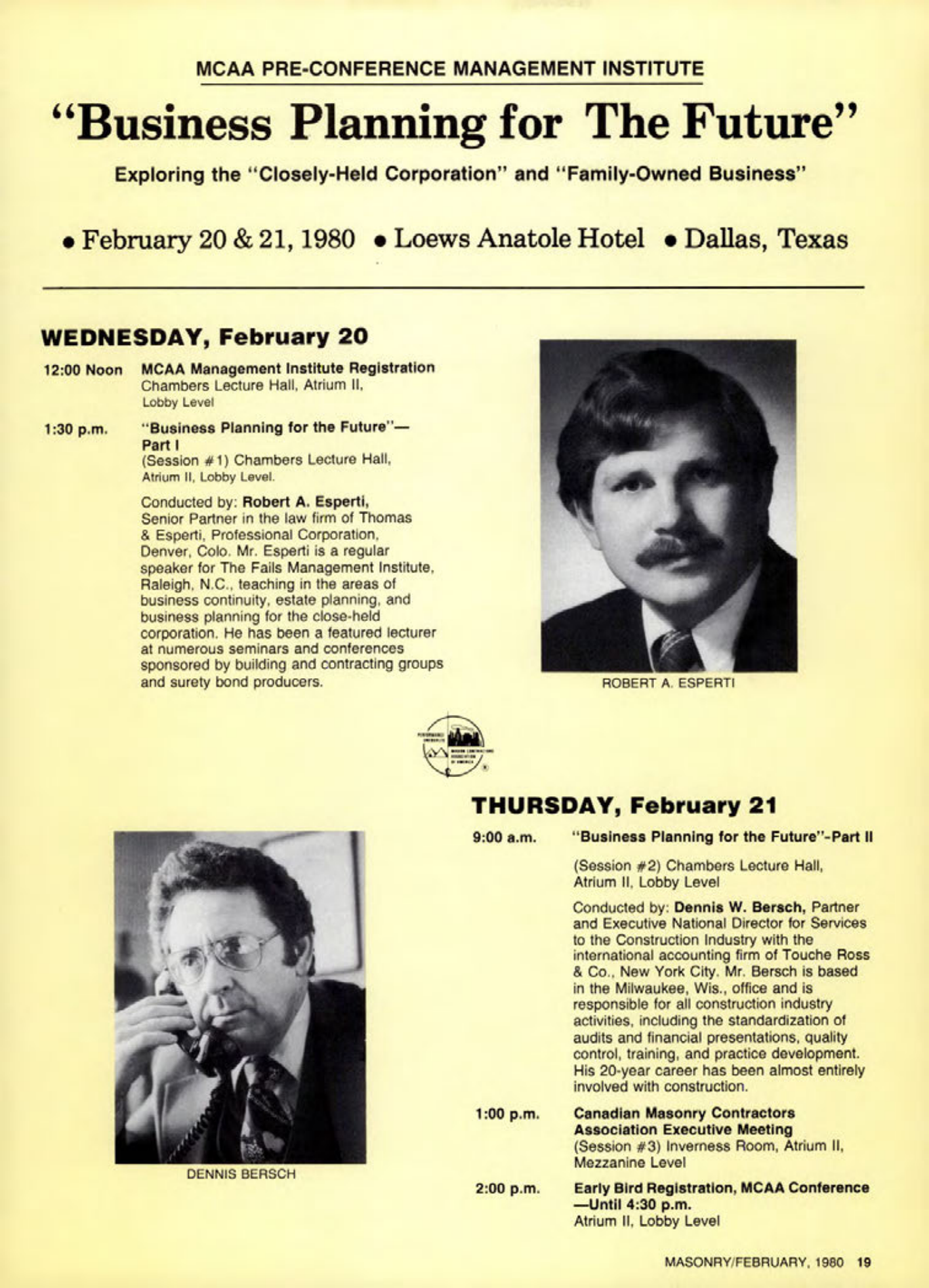 Masonry Magazine February 1980 Page. 19