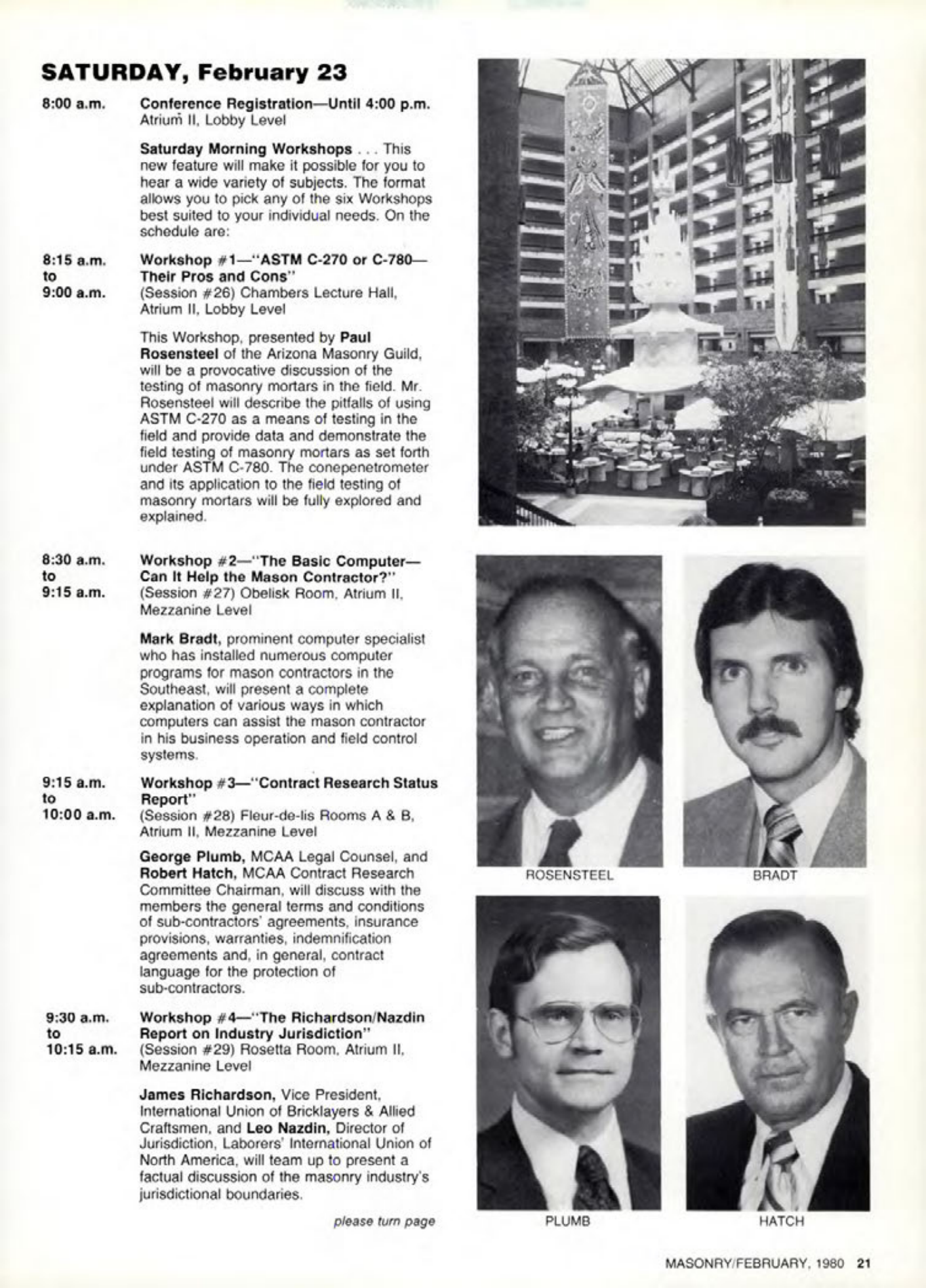 Masonry Magazine February 1980 Page. 21