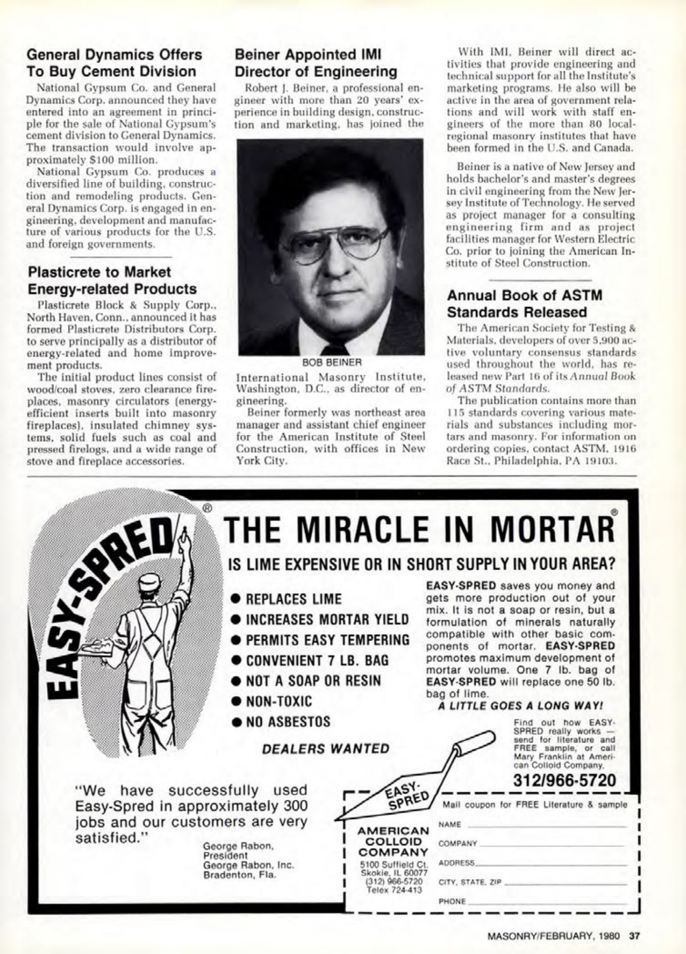 Masonry Magazine February 1980 Page. 37