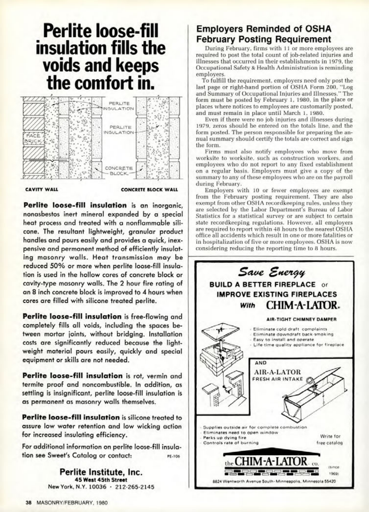 Masonry Magazine February 1980 Page. 38