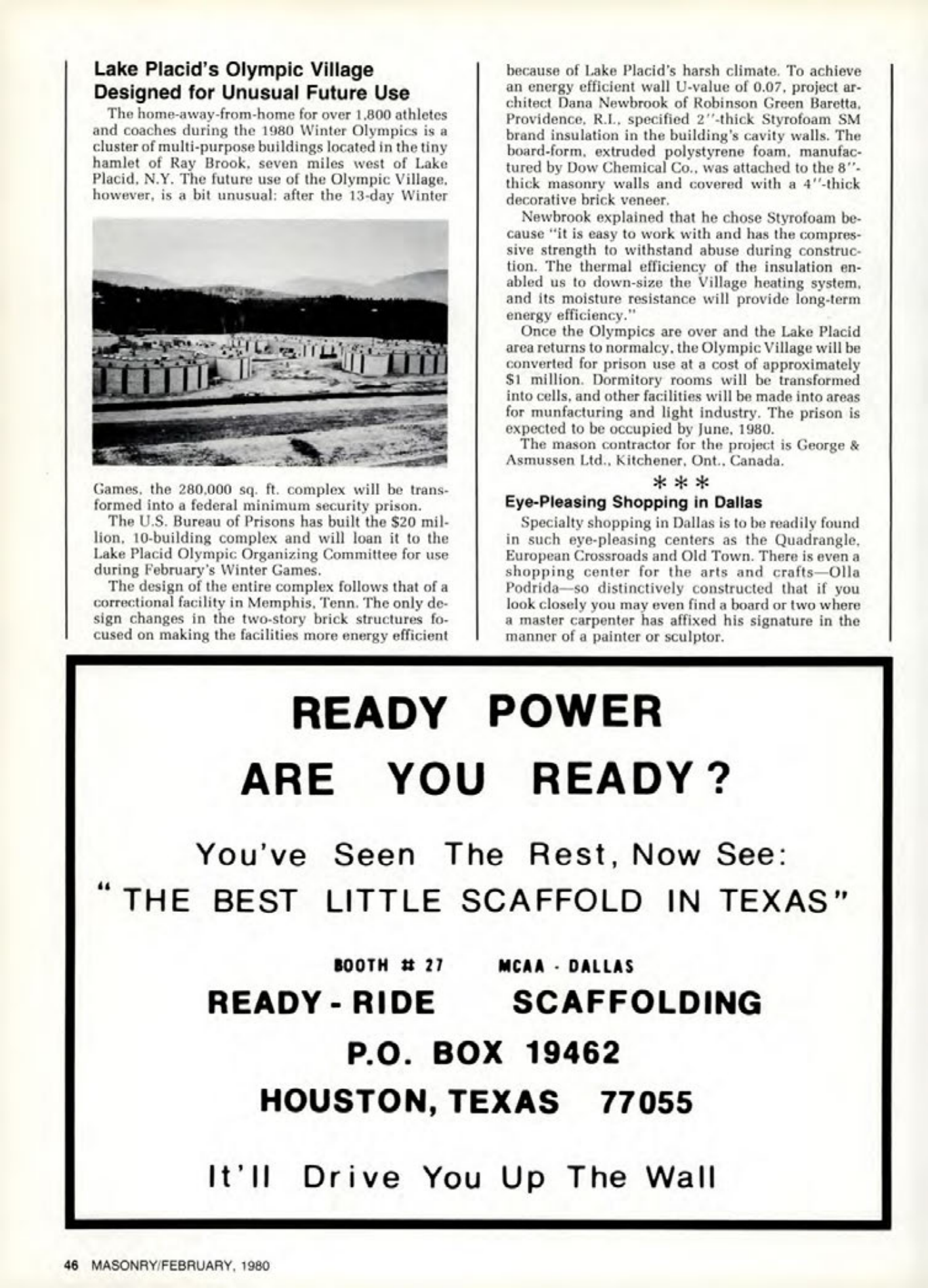 Masonry Magazine February 1980 Page. 46