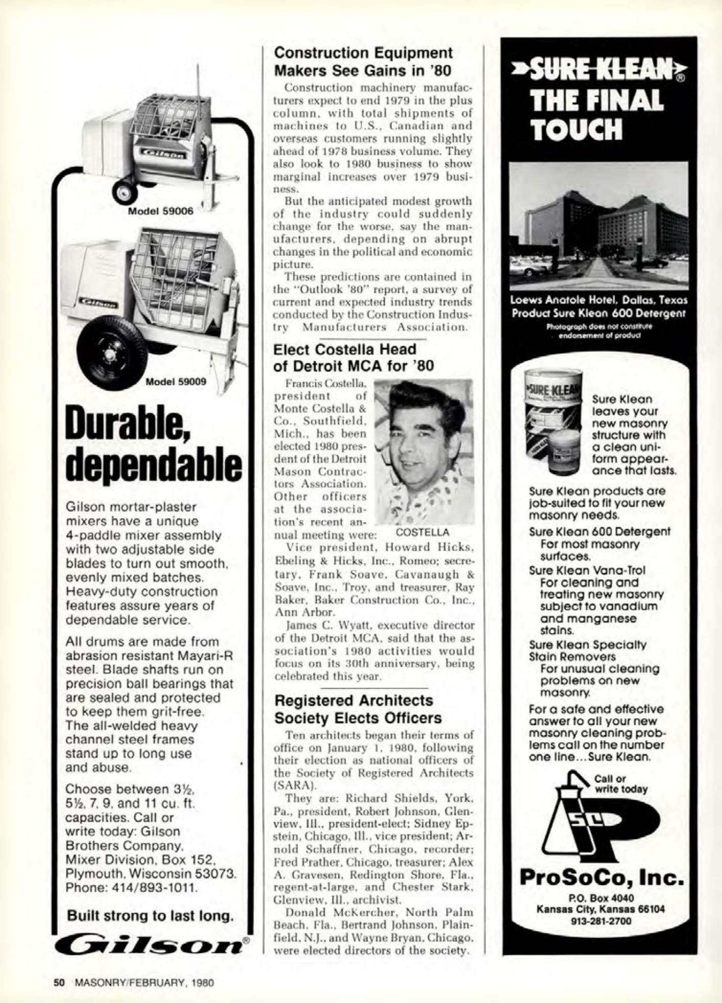 Masonry Magazine February 1980 Page. 50