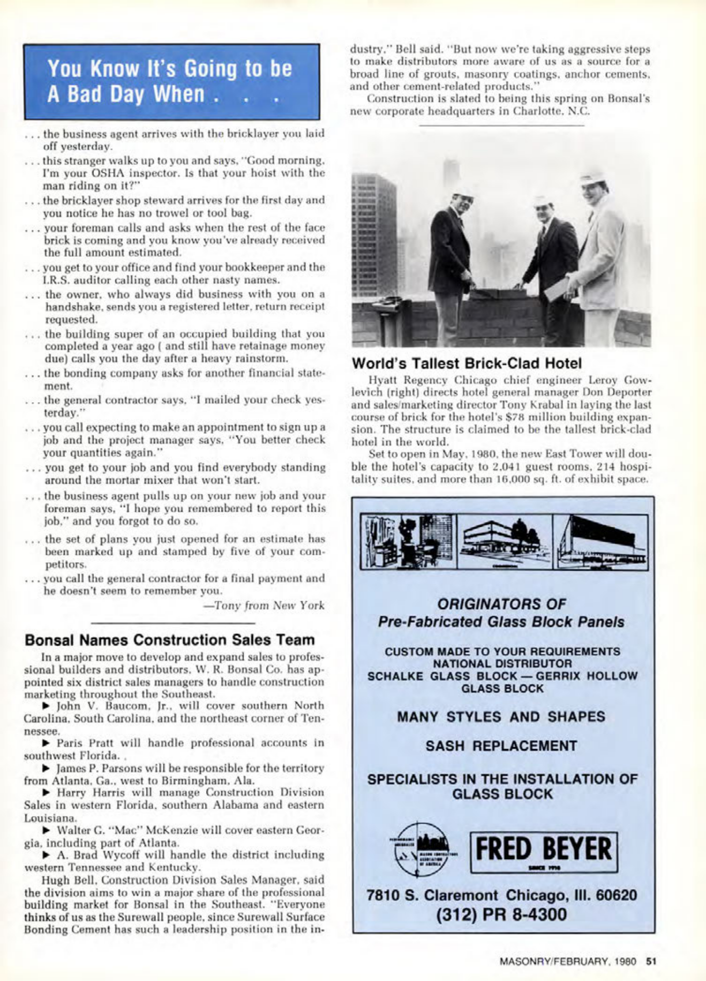Masonry Magazine February 1980 Page. 51