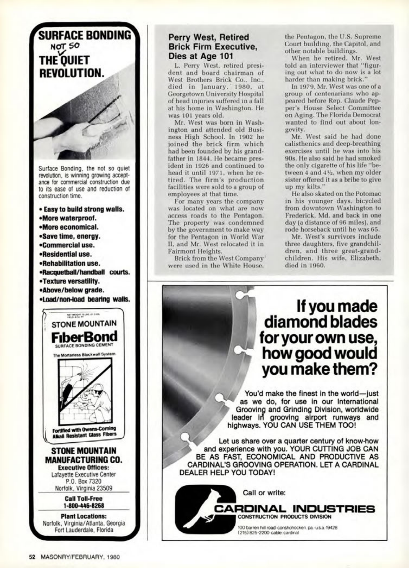 Masonry Magazine February 1980 Page. 52