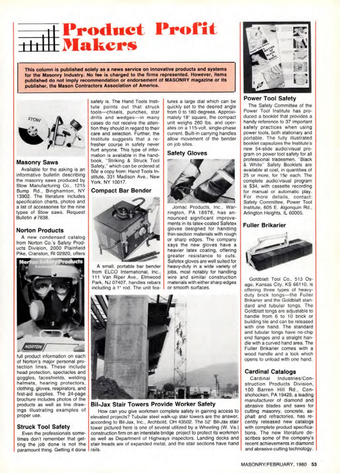 Masonry Magazine February 1980 Page. 53