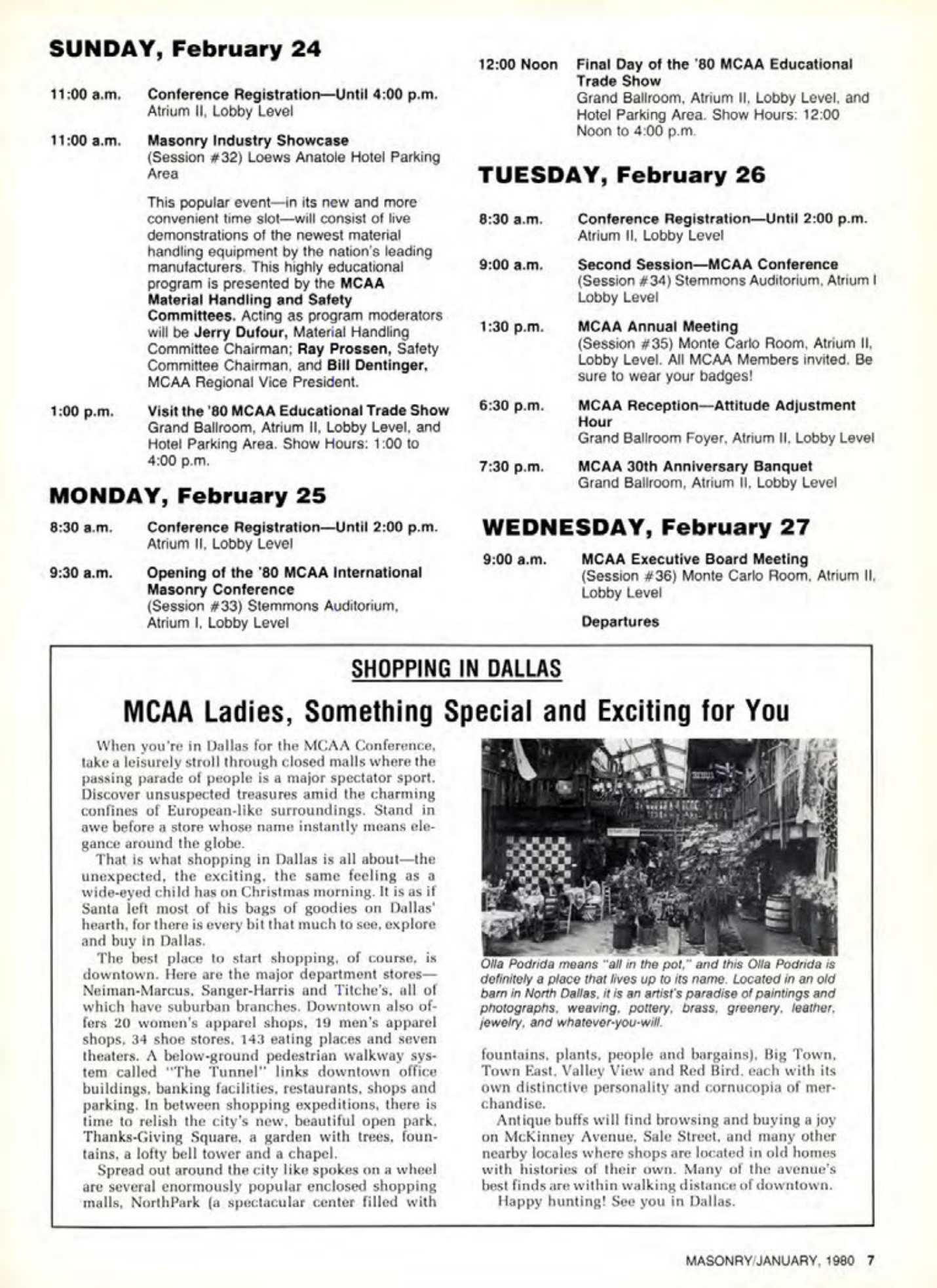 Masonry Magazine January 1980 Page. 7
