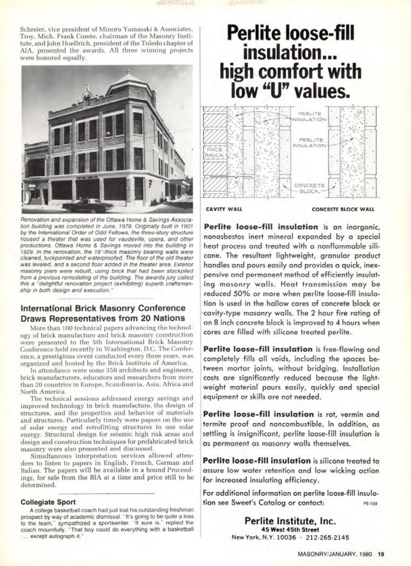 Masonry Magazine January 1980 Page.19
