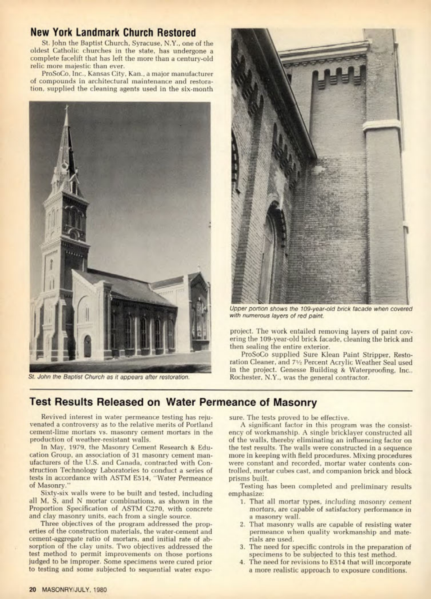 Masonry Magazine July 1980 Page. 20