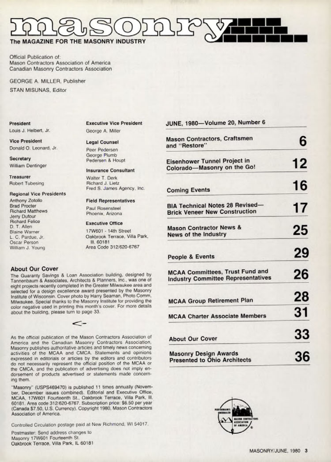 Masonry Magazine June 1980 Page. 3