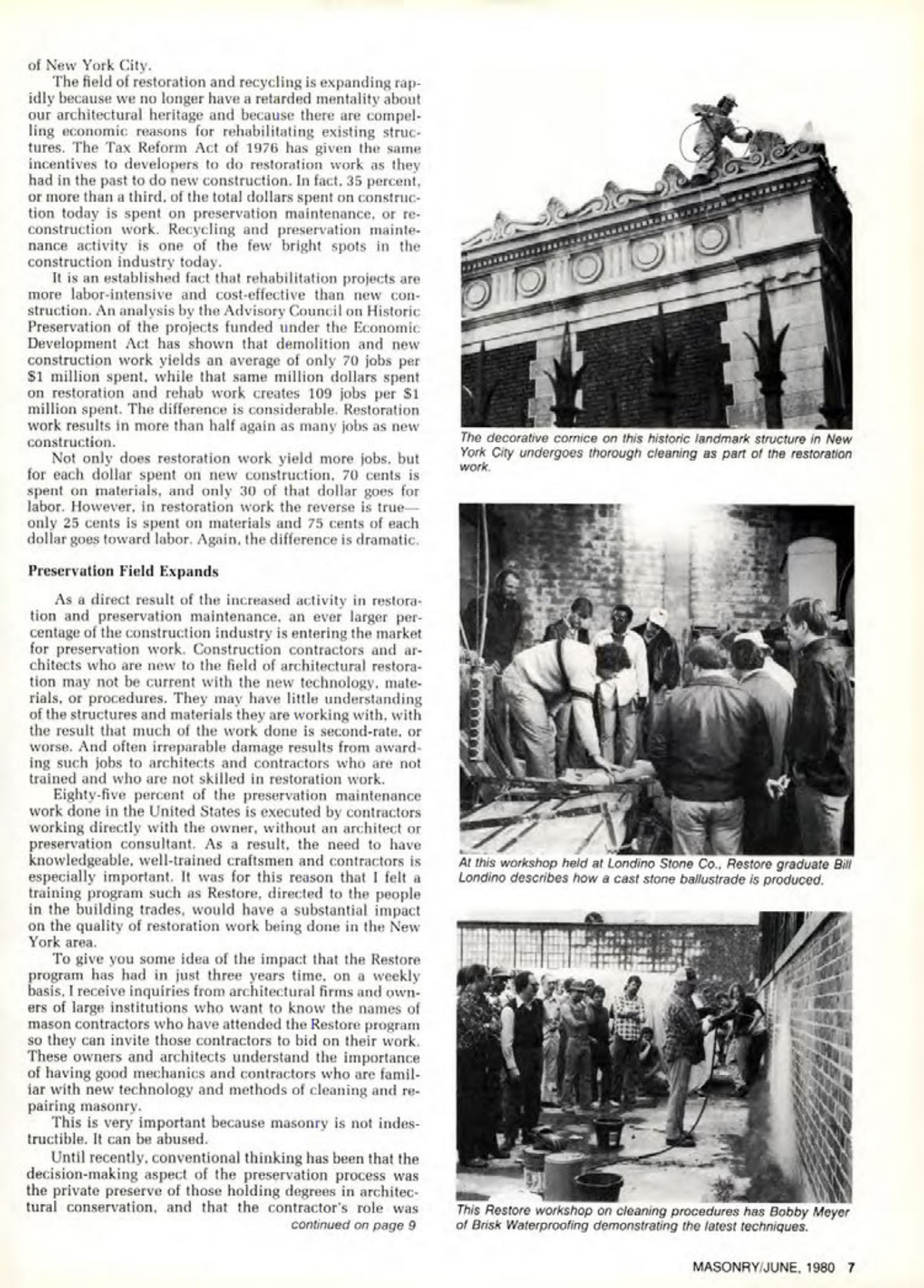 Masonry Magazine June 1980 Page. 7