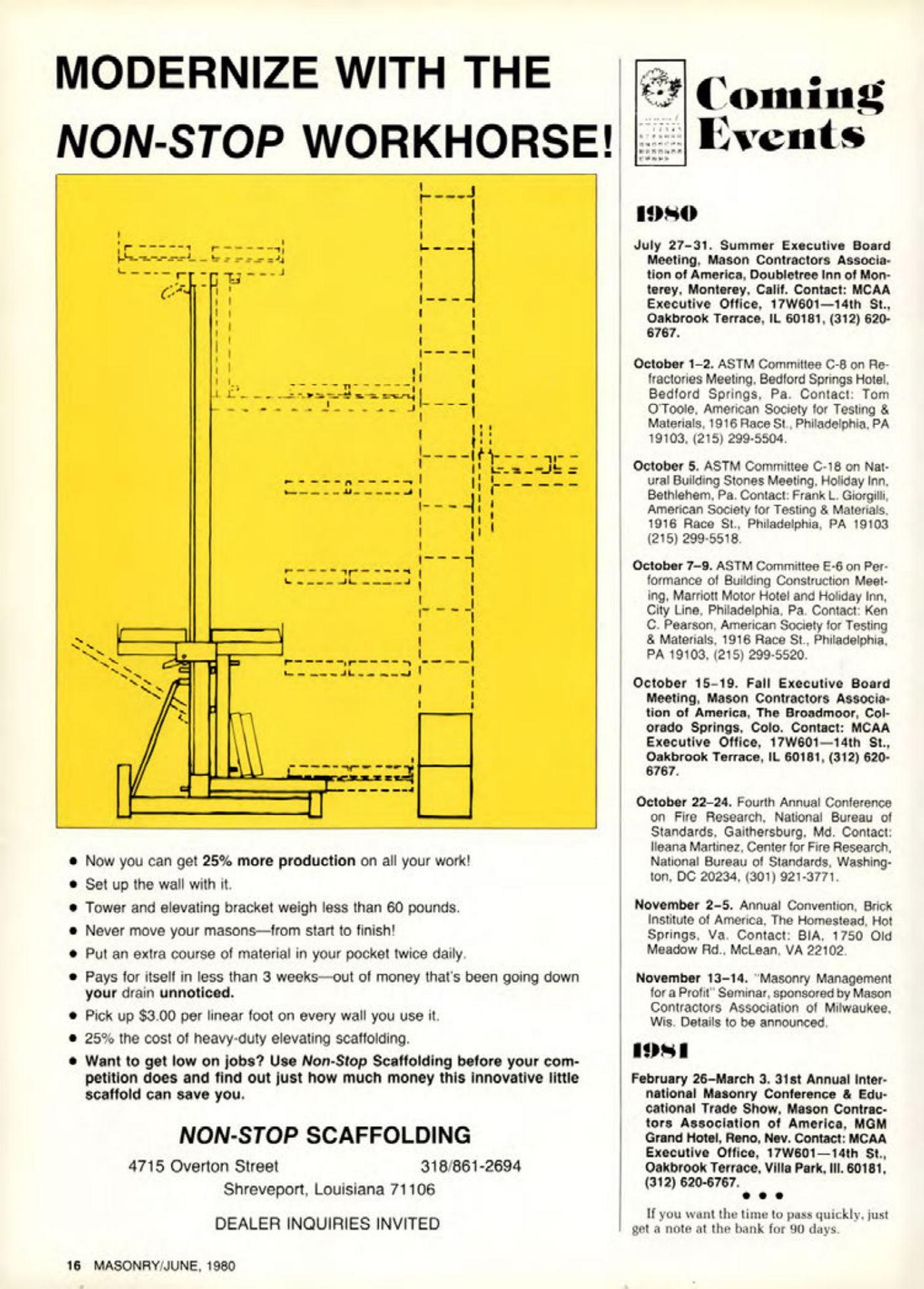 Masonry Magazine June 1980 Page. 16