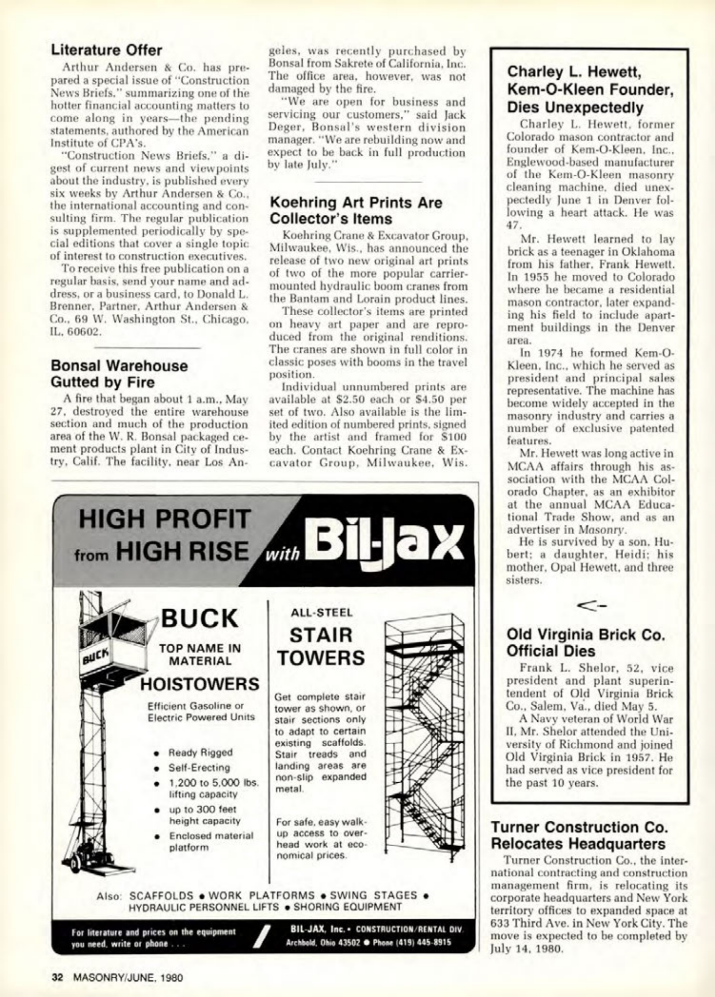 Masonry Magazine June 1980 Page. 32