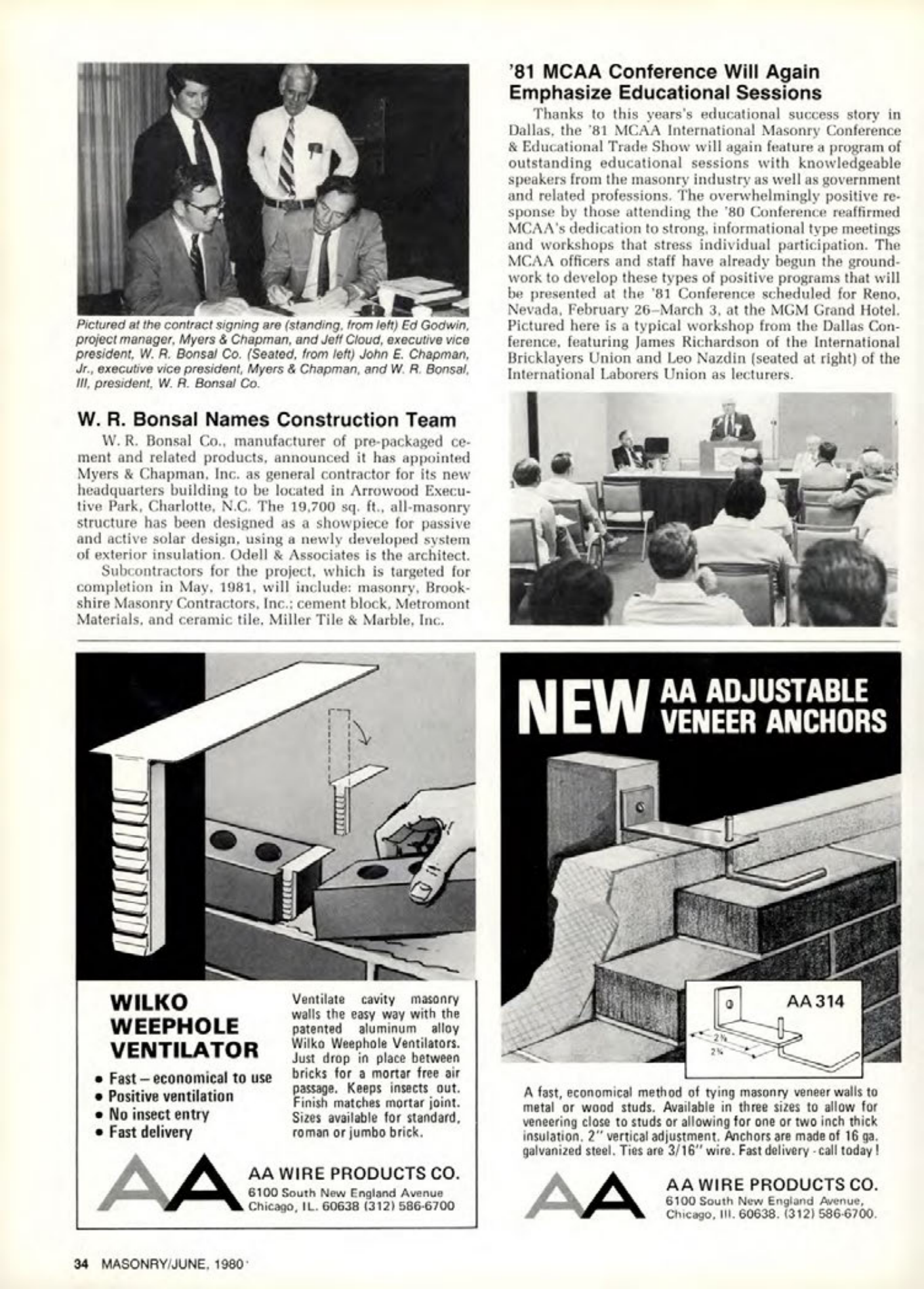 Masonry Magazine June 1980 Page. 34