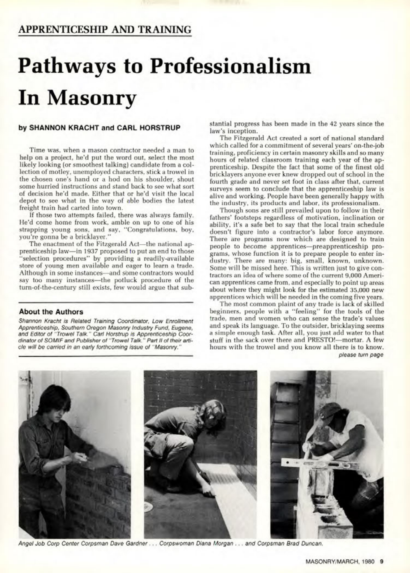 Masonry Magazine March 1980 Page. 9