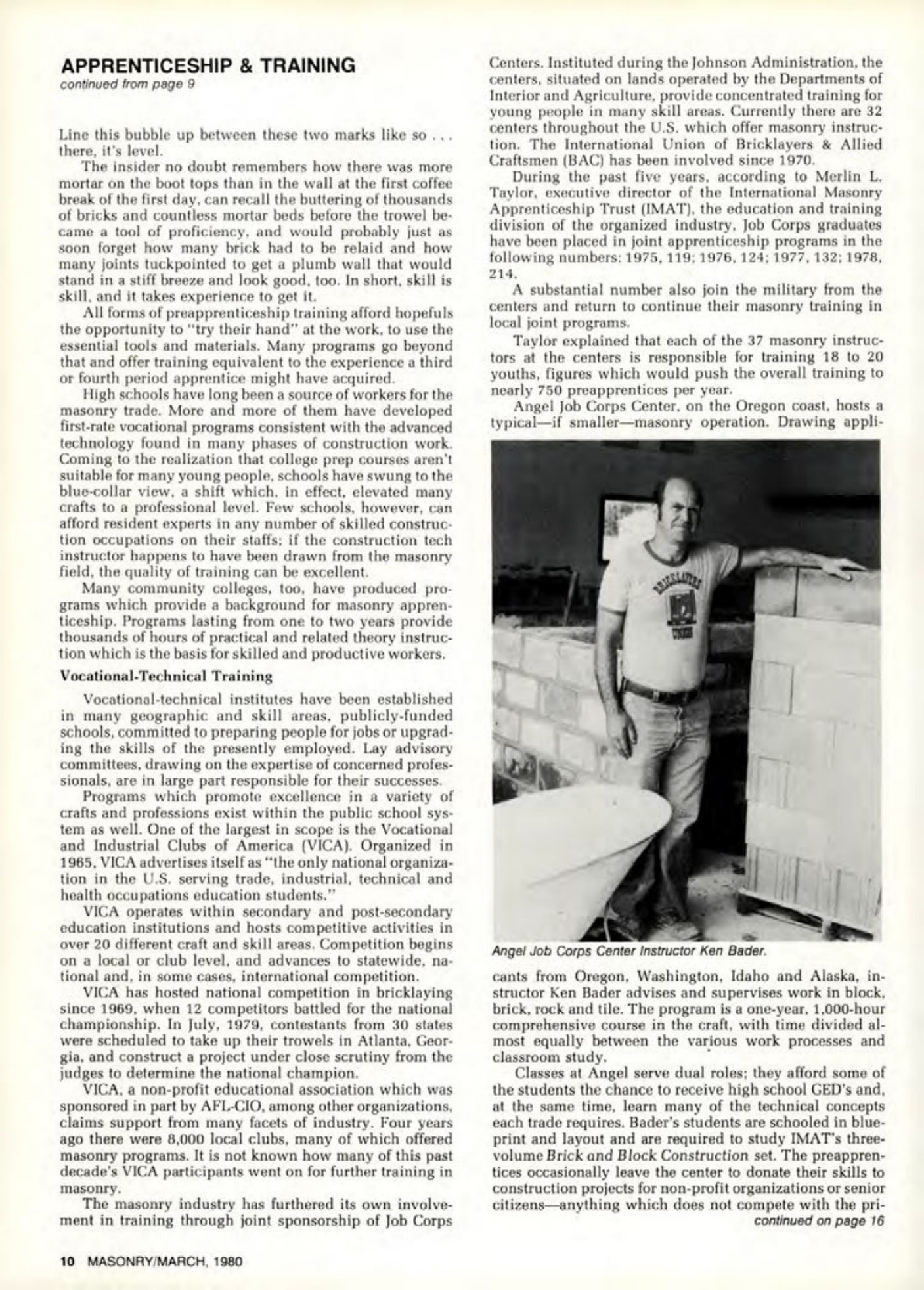 Masonry Magazine March 1980 Page. 10