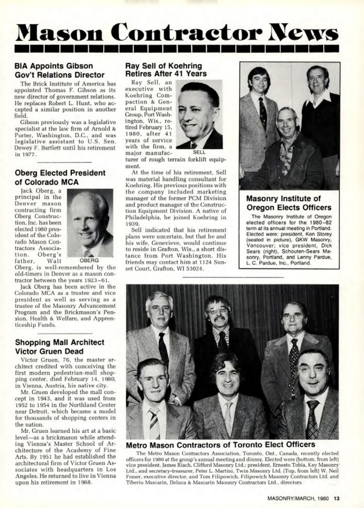 Masonry Magazine March 1980 Page. 13