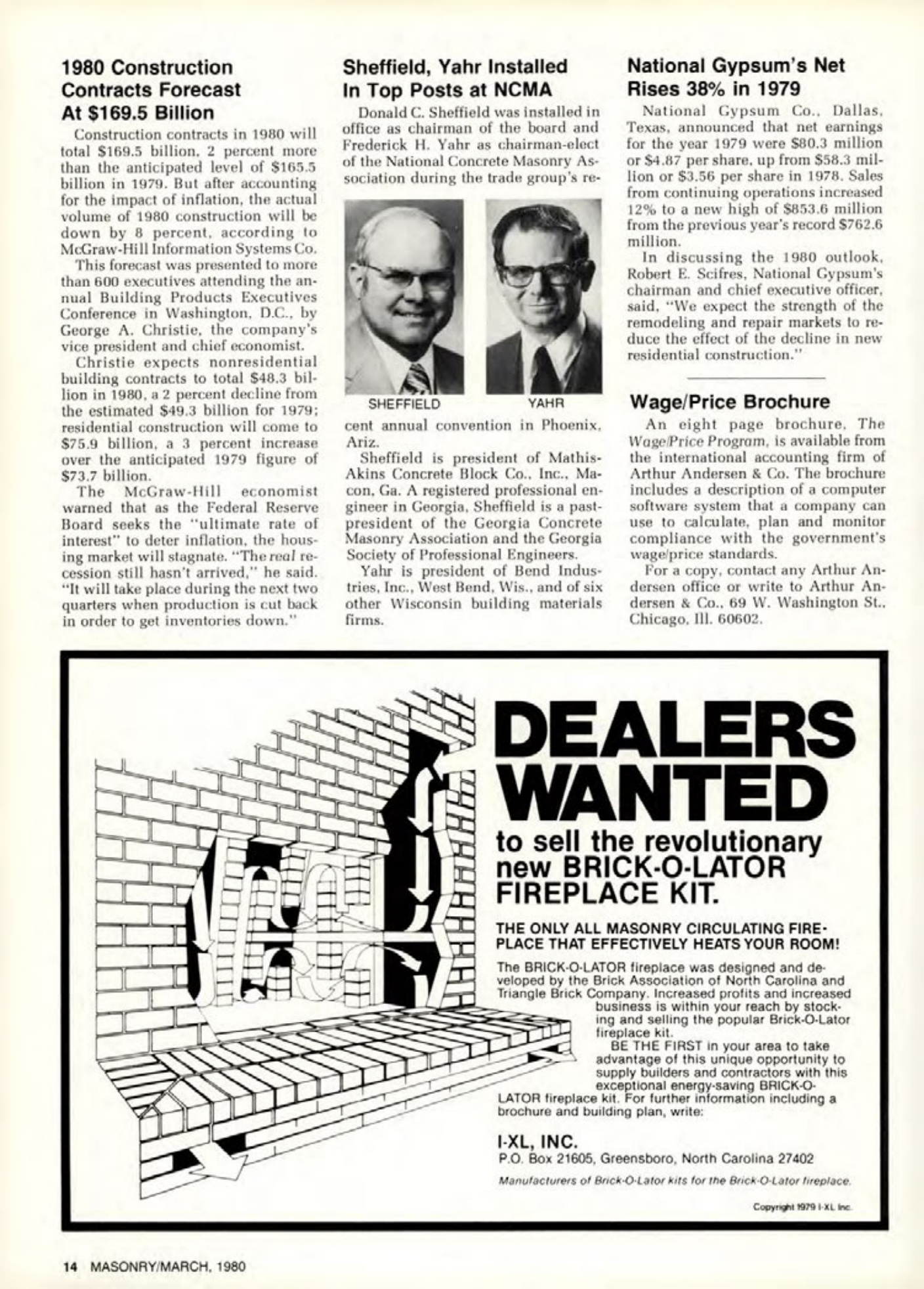 Masonry Magazine March 1980 Page. 14