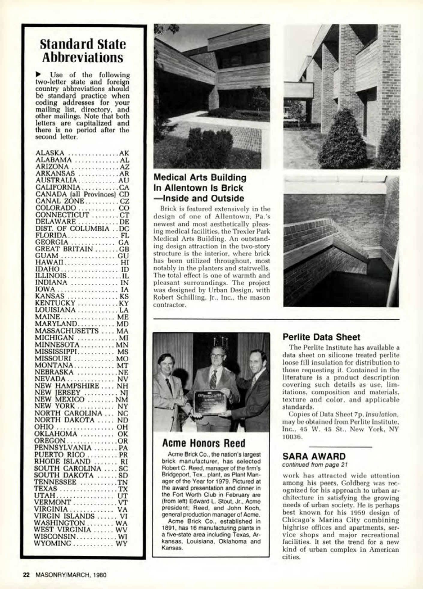 Masonry Magazine March 1980 Page. 22