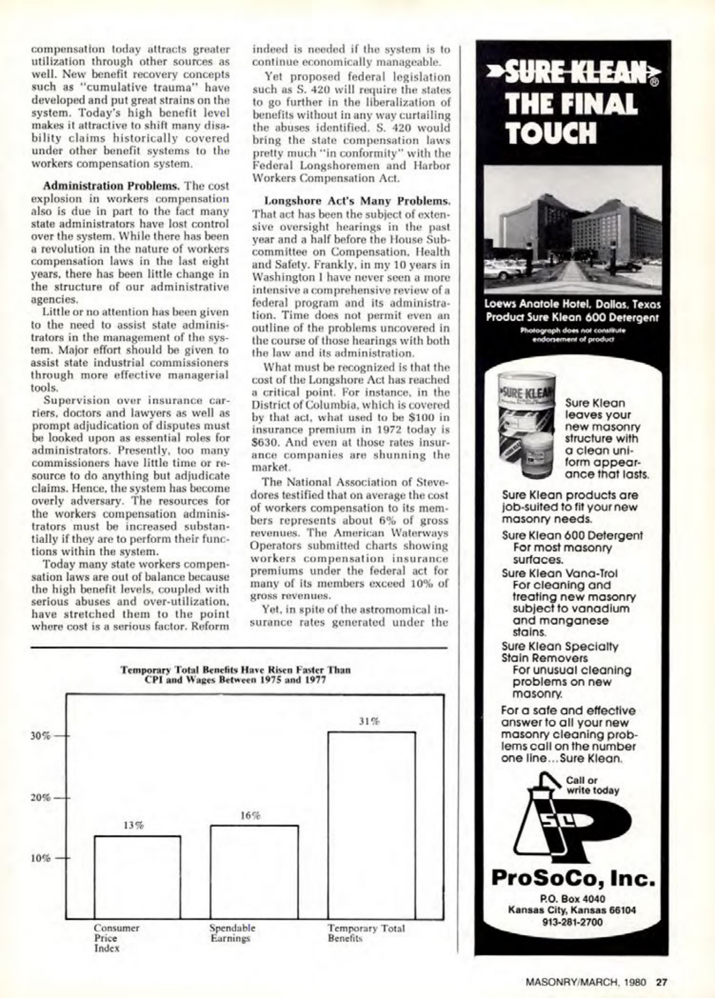 Masonry Magazine March 1980 Page. 27