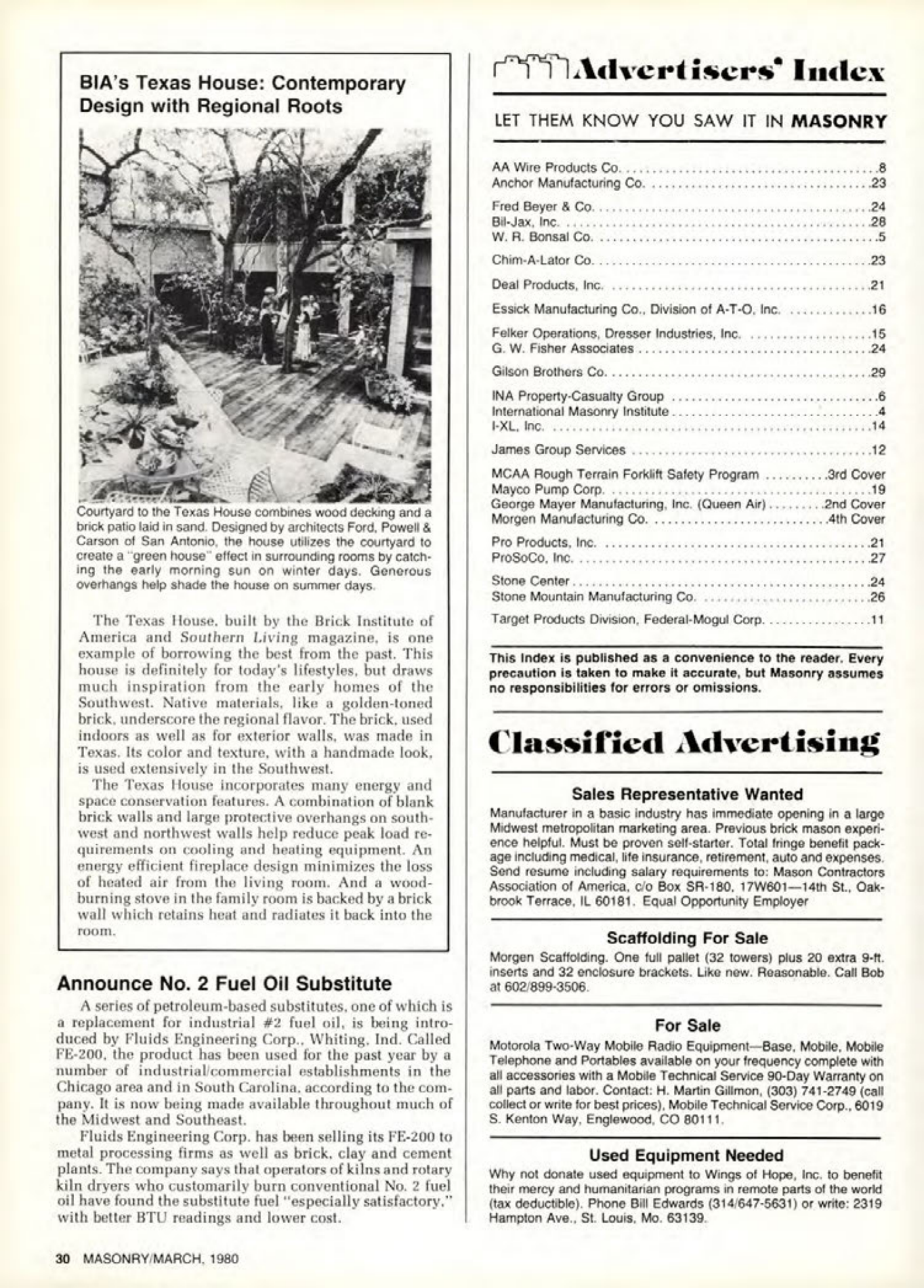 Masonry Magazine March 1980 Page. 30
