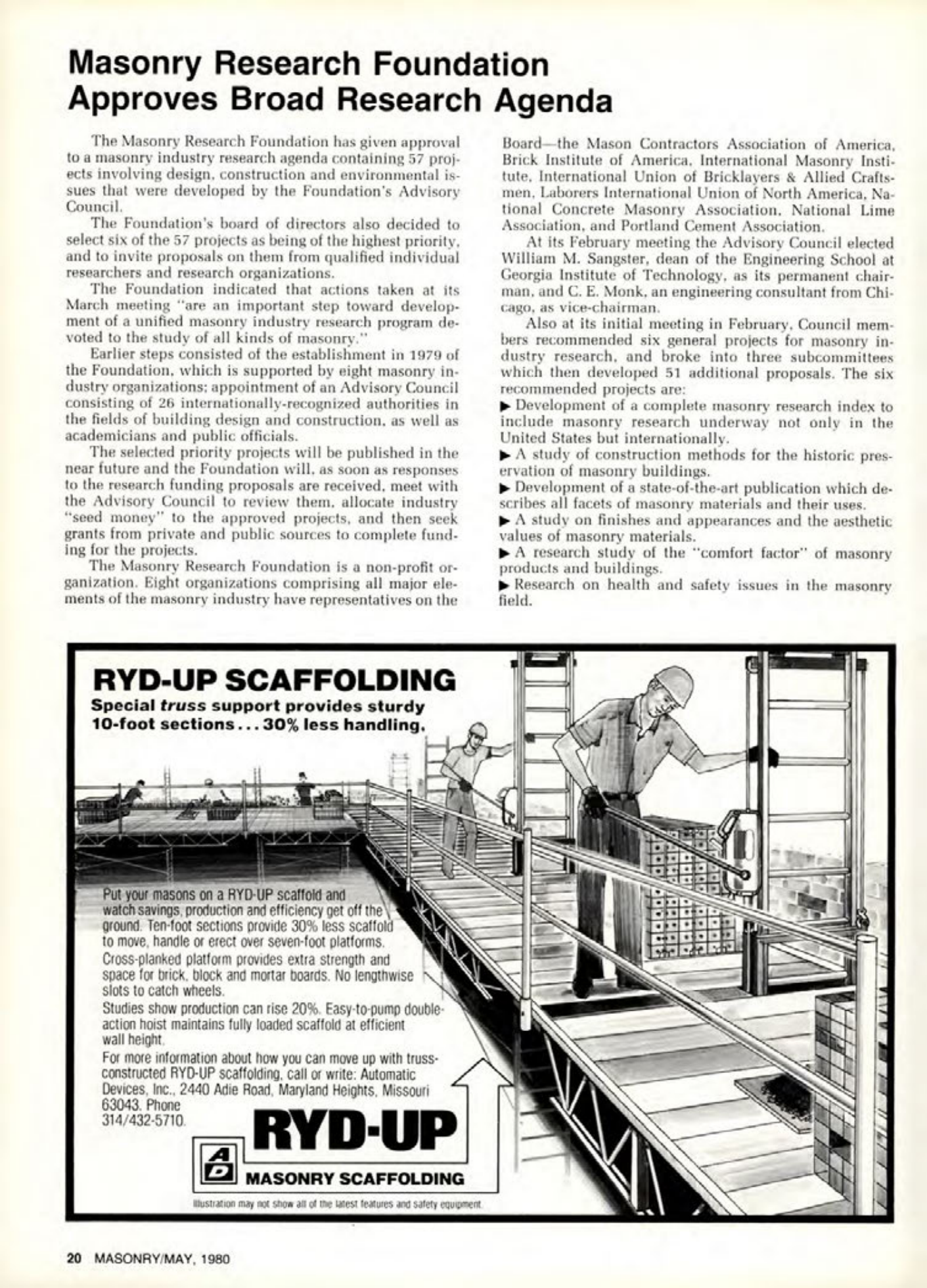 Masonry Magazine May 1980 Page. 20