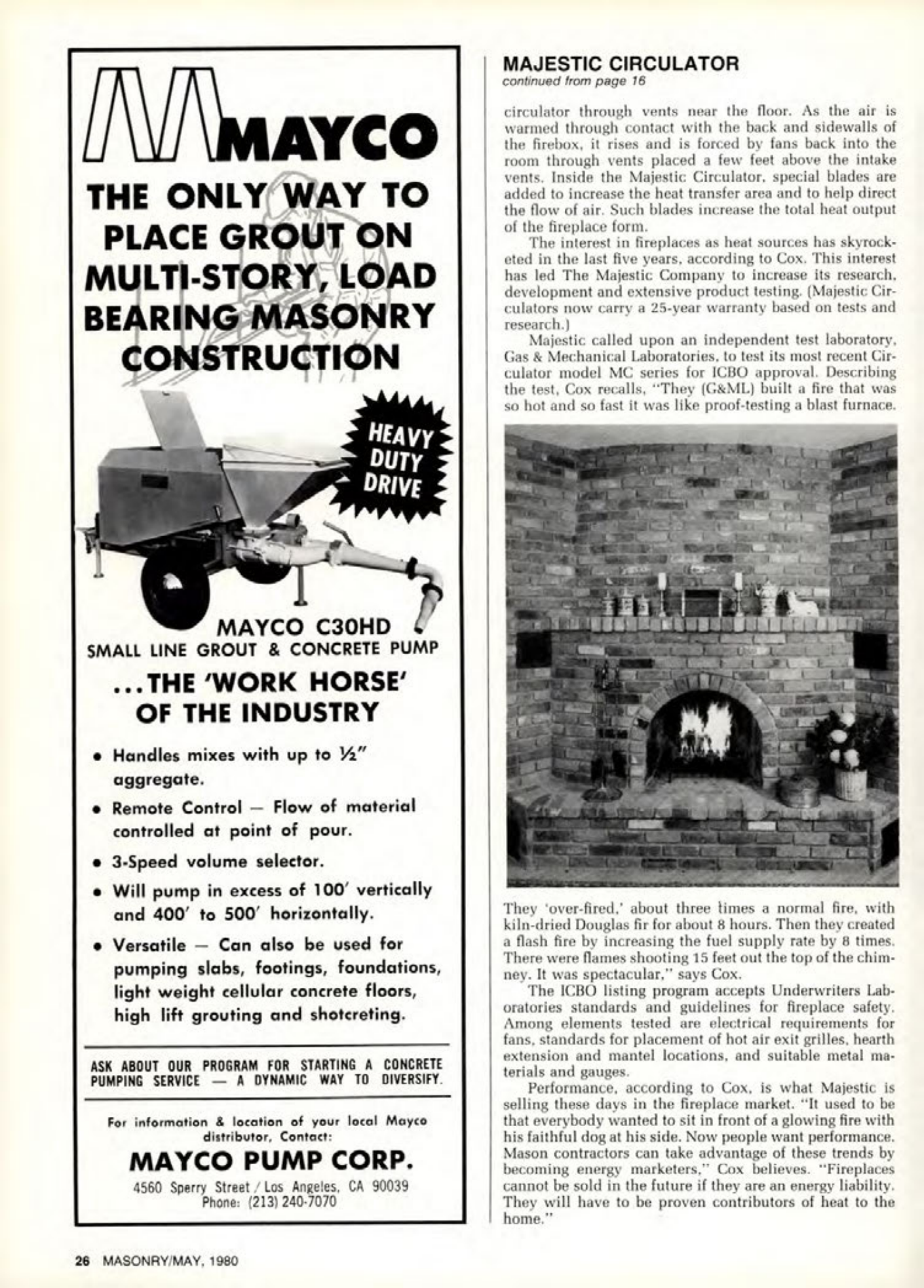 Masonry Magazine May 1980 Page. 26