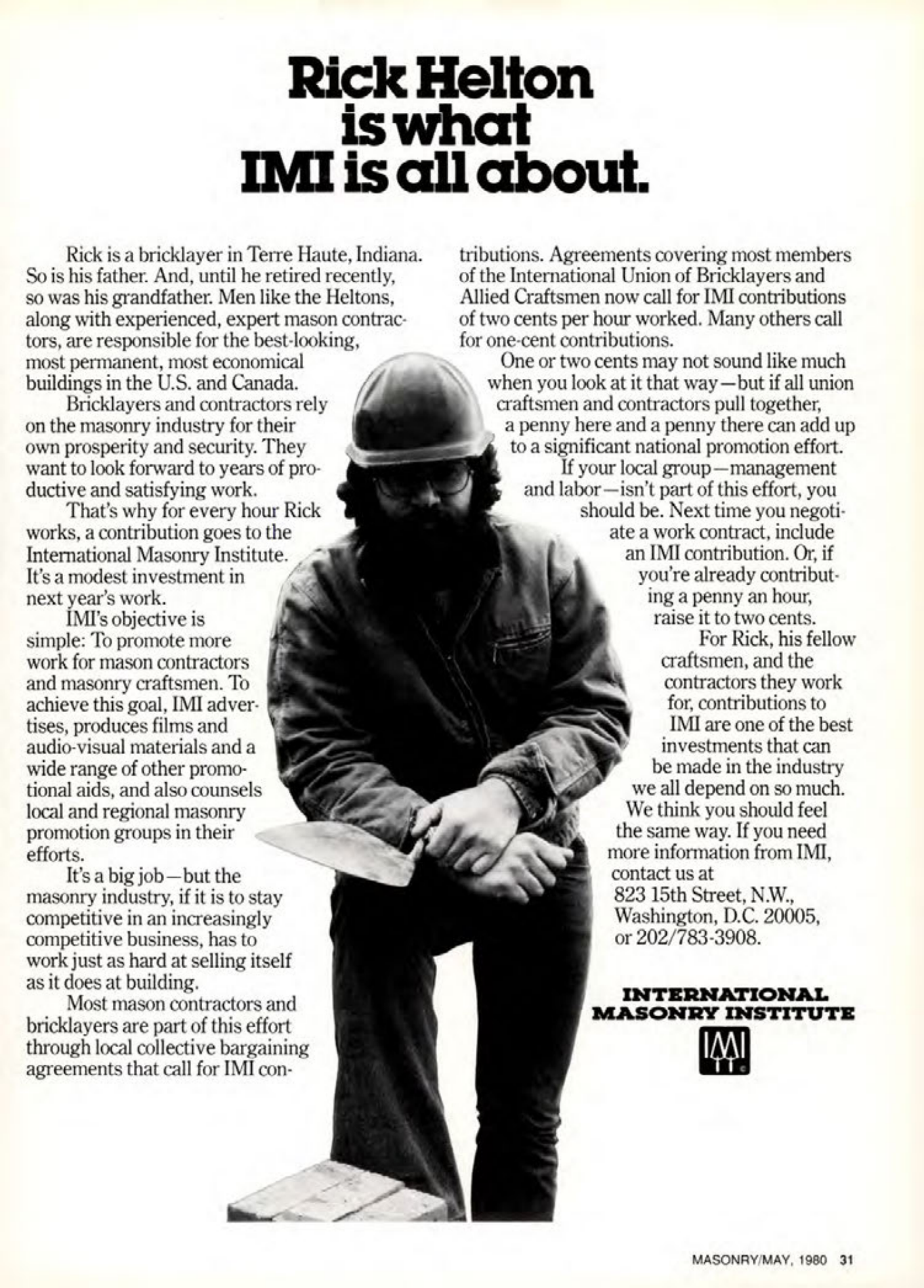 Masonry Magazine May 1980 Page. 31