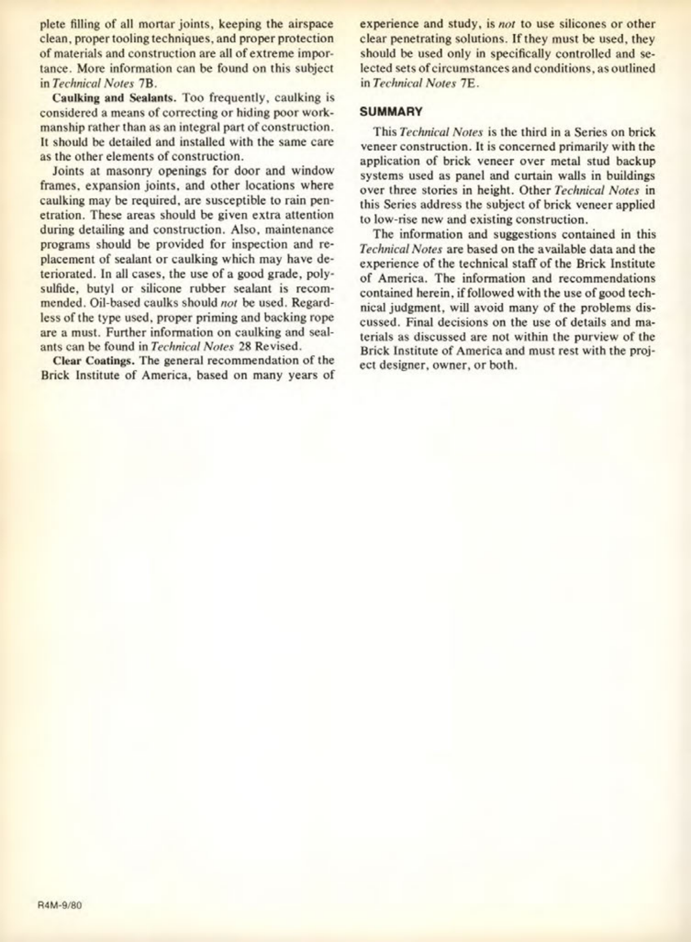 Masonry Magazine October 1980 Page. 20