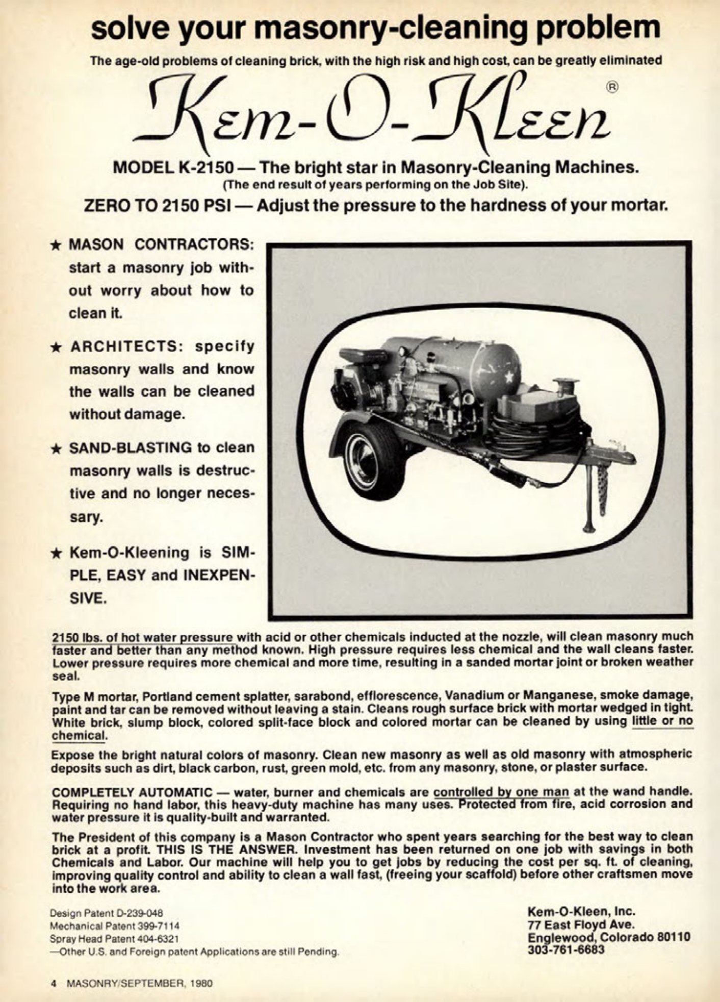 Masonry Magazine September 1980 Page. 4