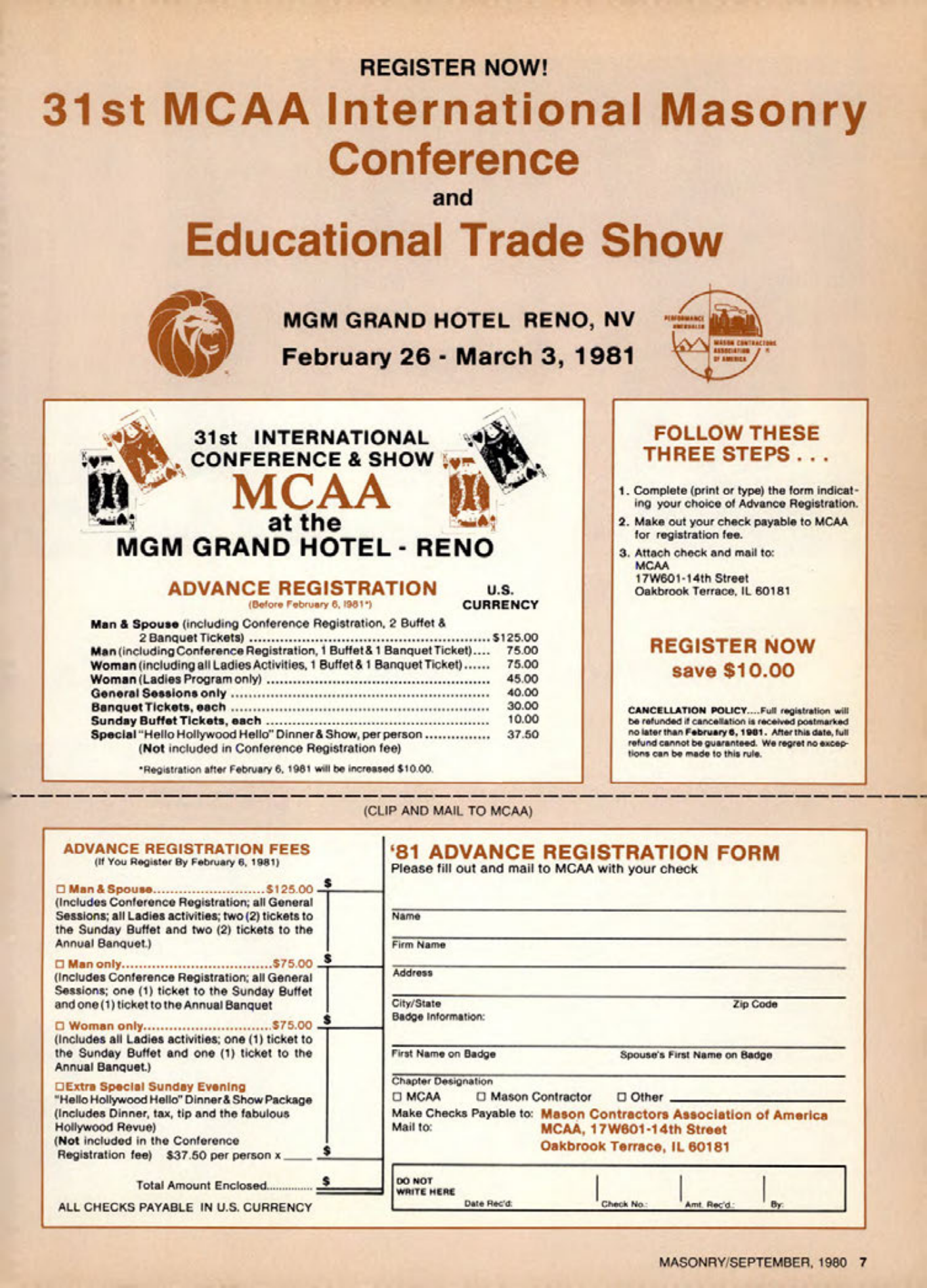 Masonry Magazine September 1980 Page. 7