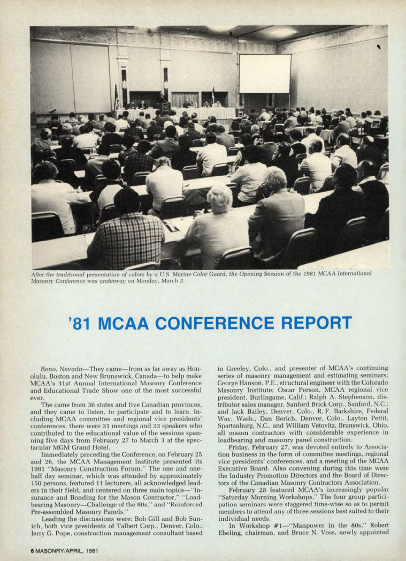 Masonry Magazine April 1981 Page. 6