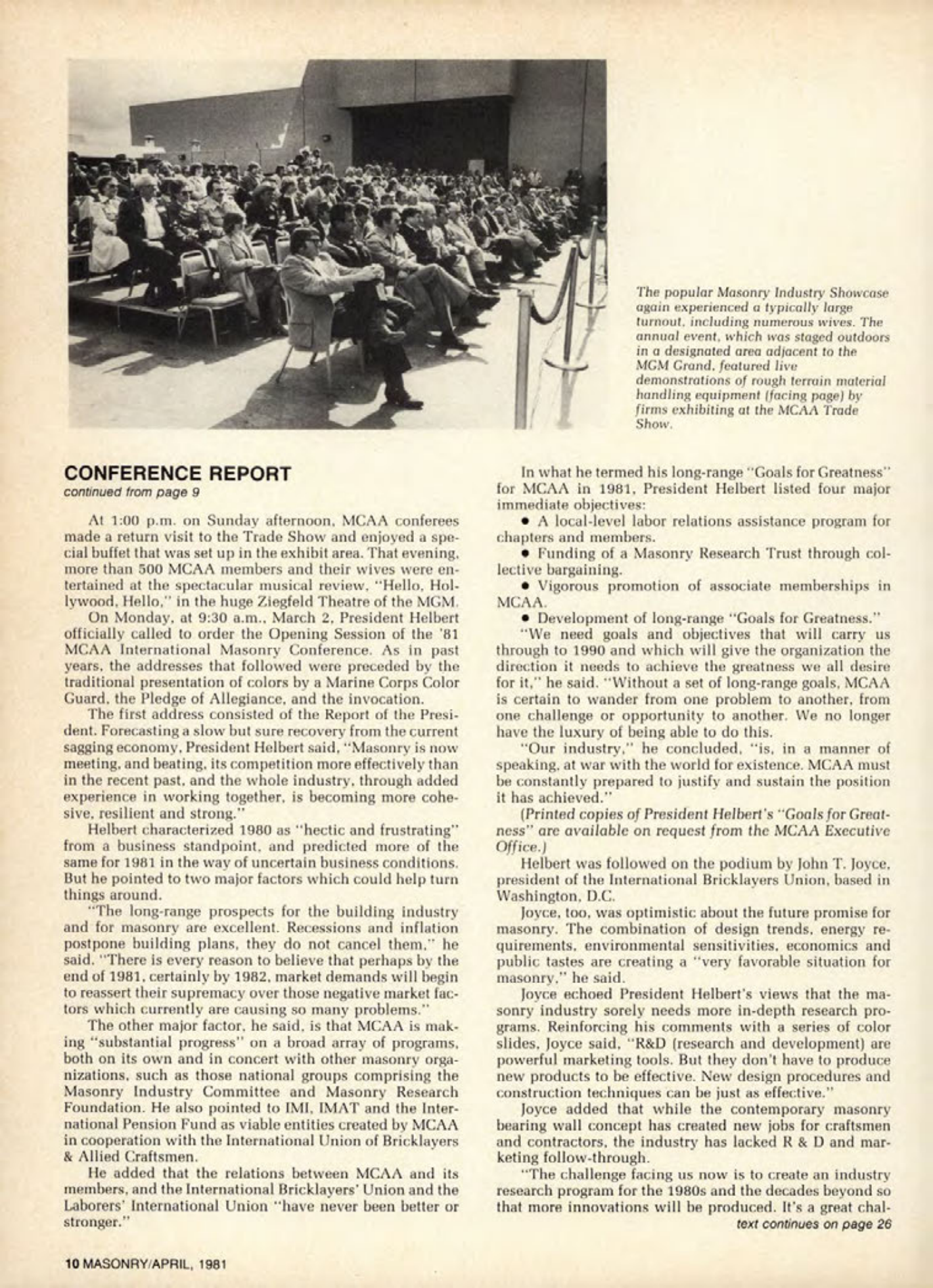 Masonry Magazine April 1981 Page. 10