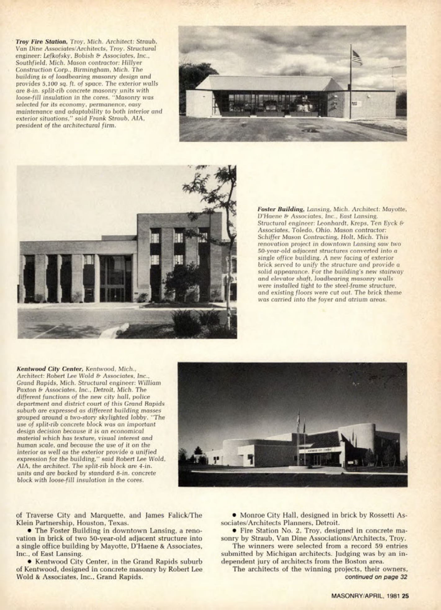 Masonry Magazine April 1981 Page. 25