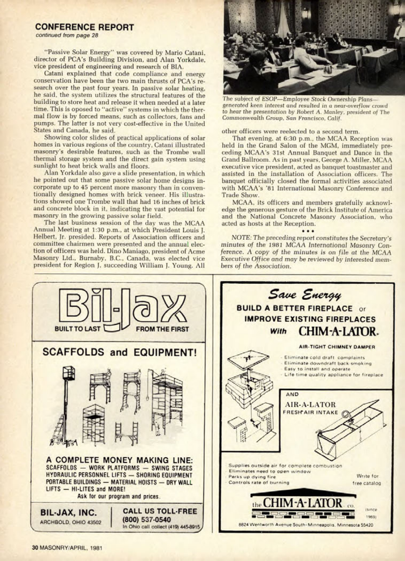 Masonry Magazine April 1981 Page. 30