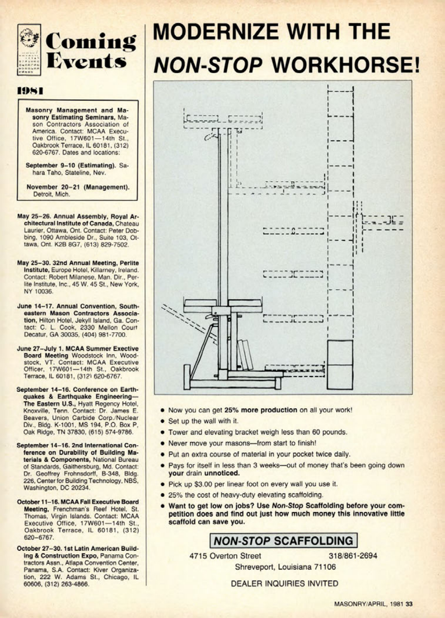 Masonry Magazine April 1981 Page. 33