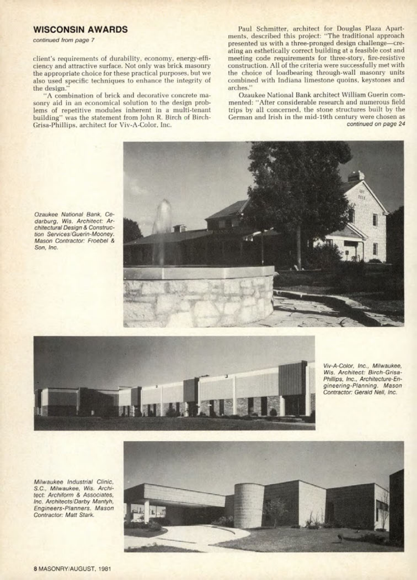 Masonry Magazine August 1981 Page. 8