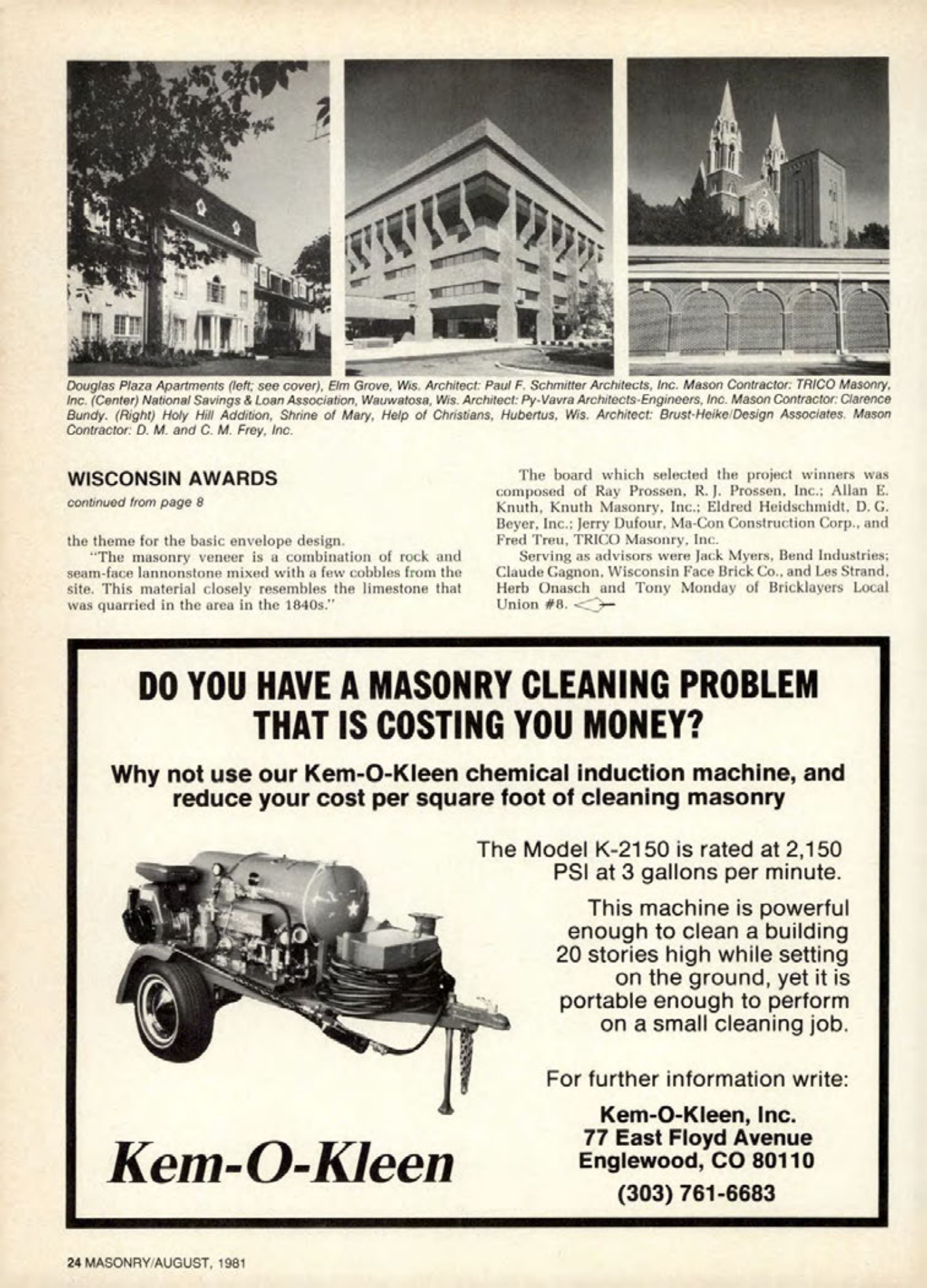 Masonry Magazine August 1981 Page. 24
