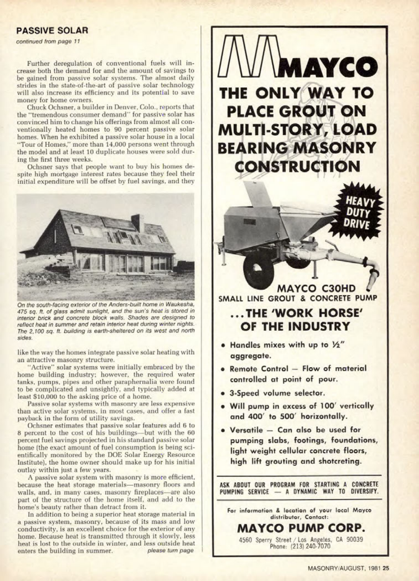Masonry Magazine August 1981 Page. 25