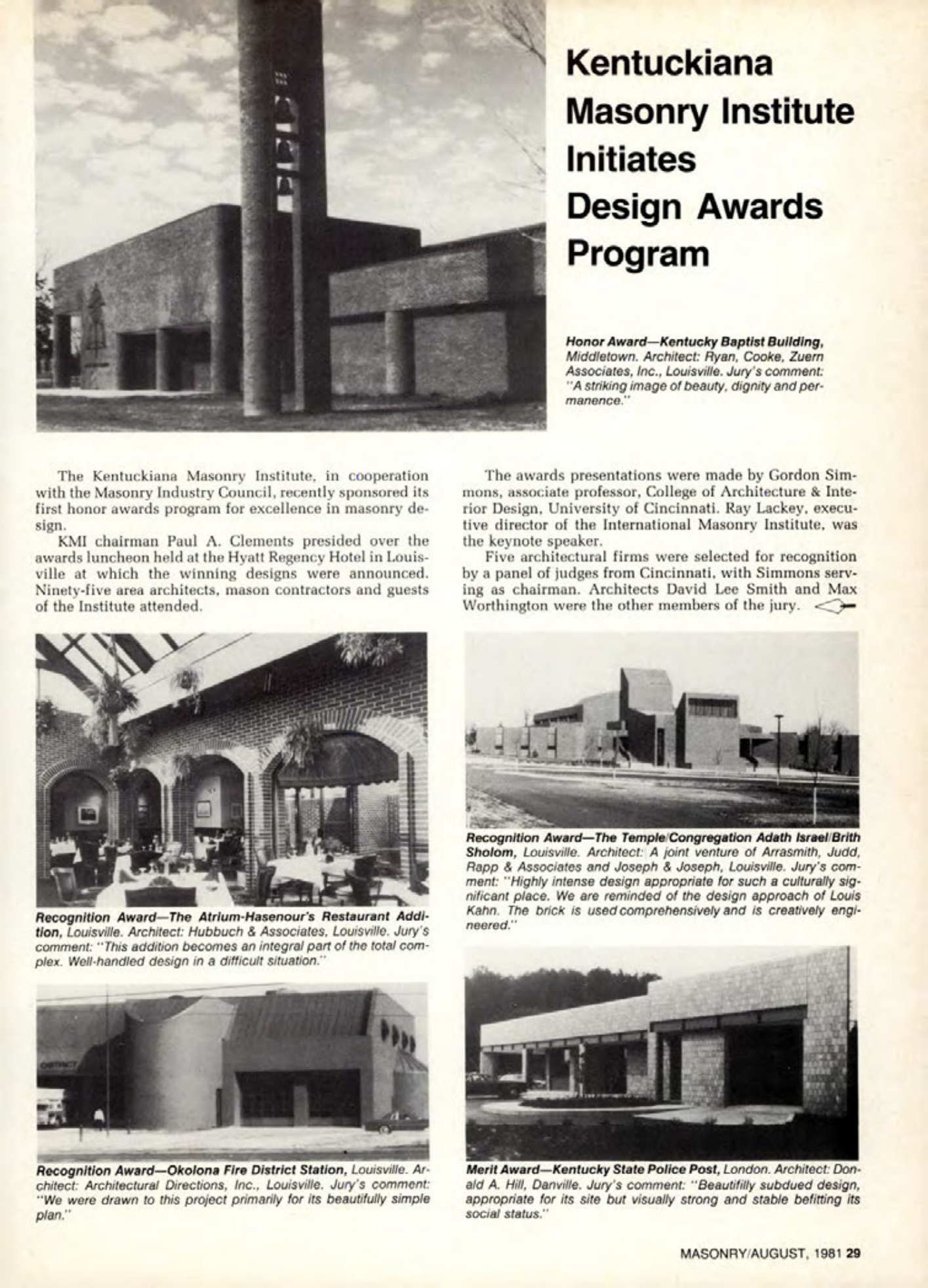 Masonry Magazine August 1981 Page. 29
