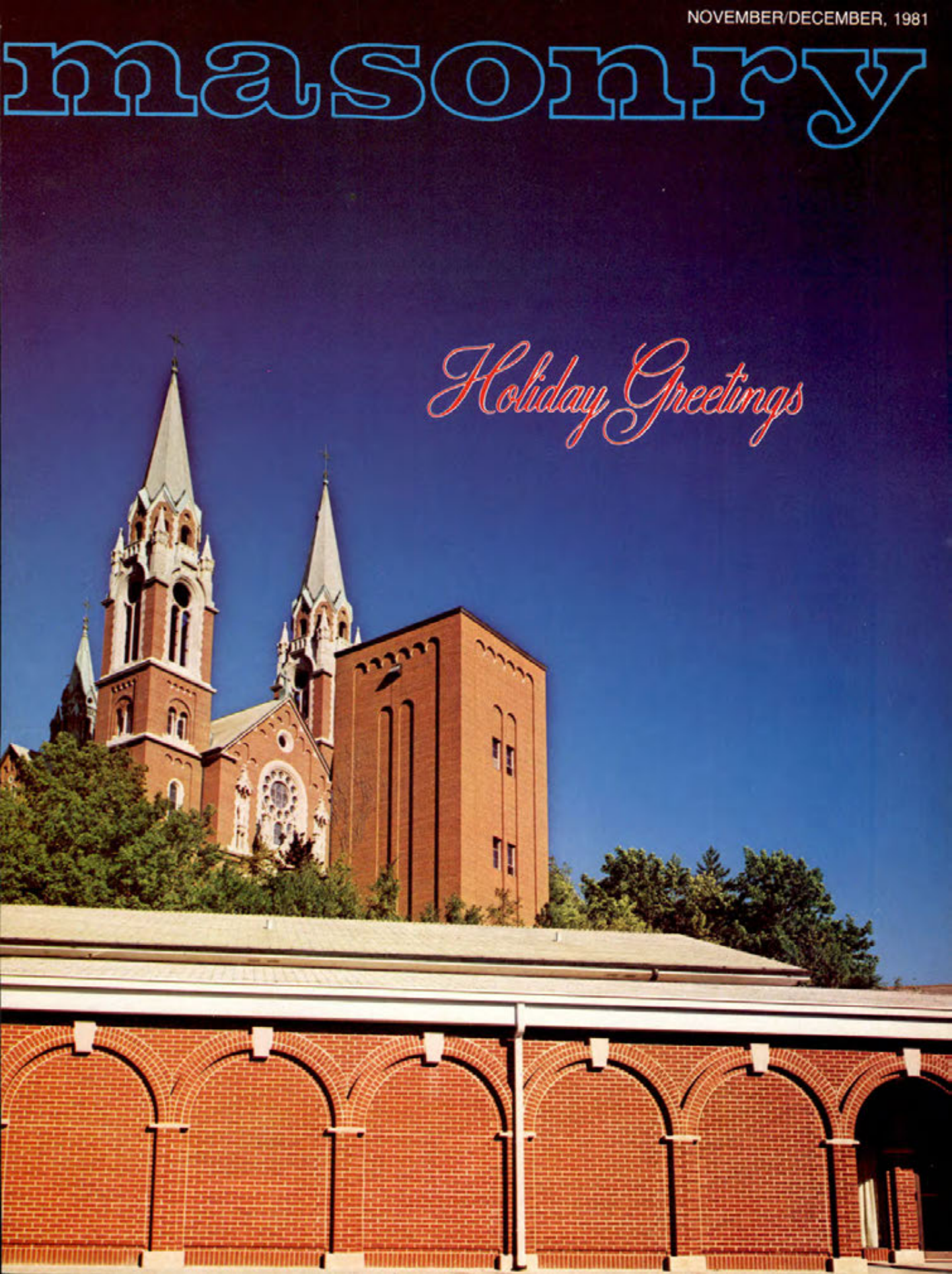 Masonry Magazine December 1981 Page. 1