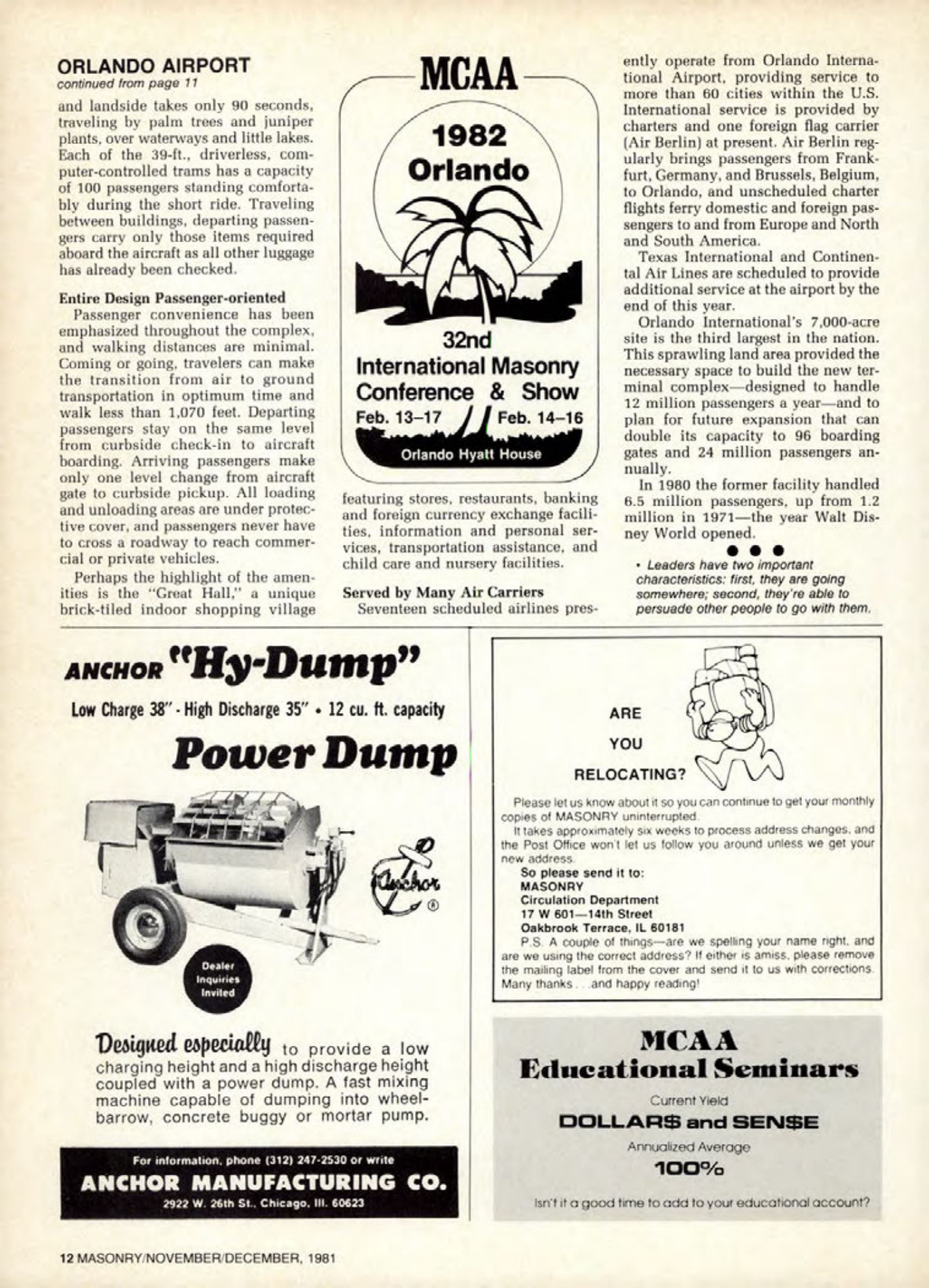 Masonry Magazine December 1981 Page. 12