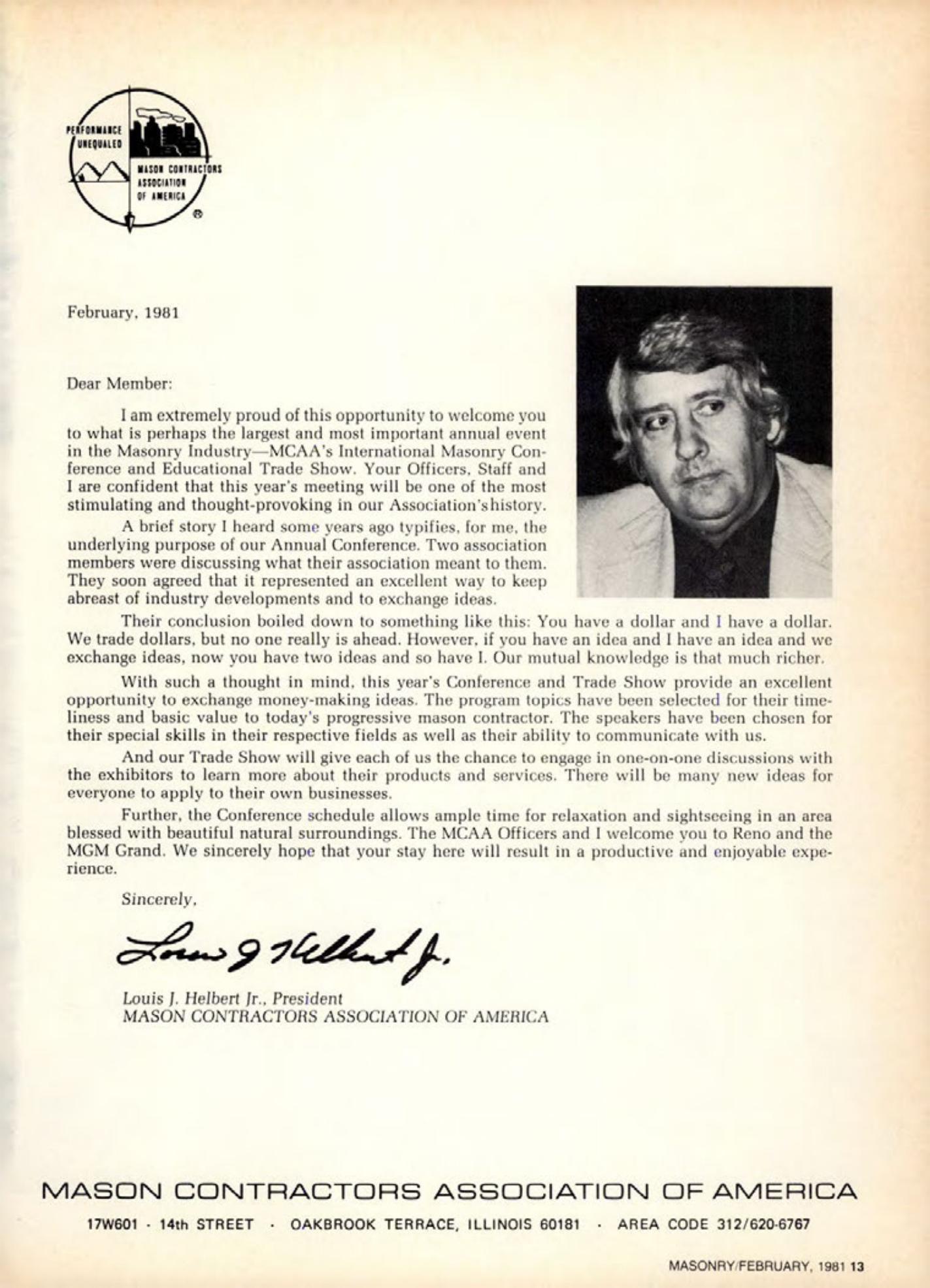 Masonry Magazine February 1981 Page. 13
