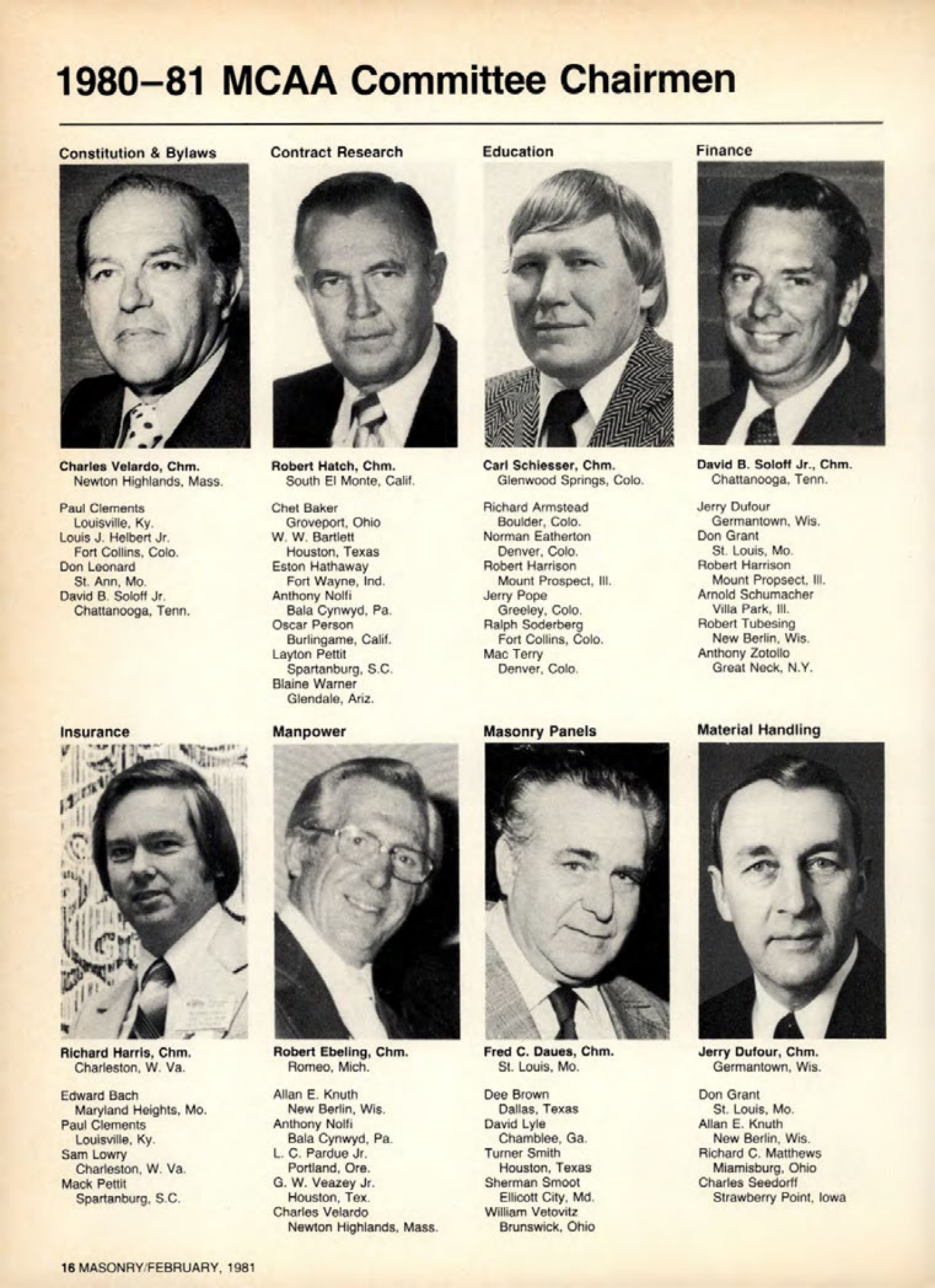 Masonry Magazine February 1981 Page. 16