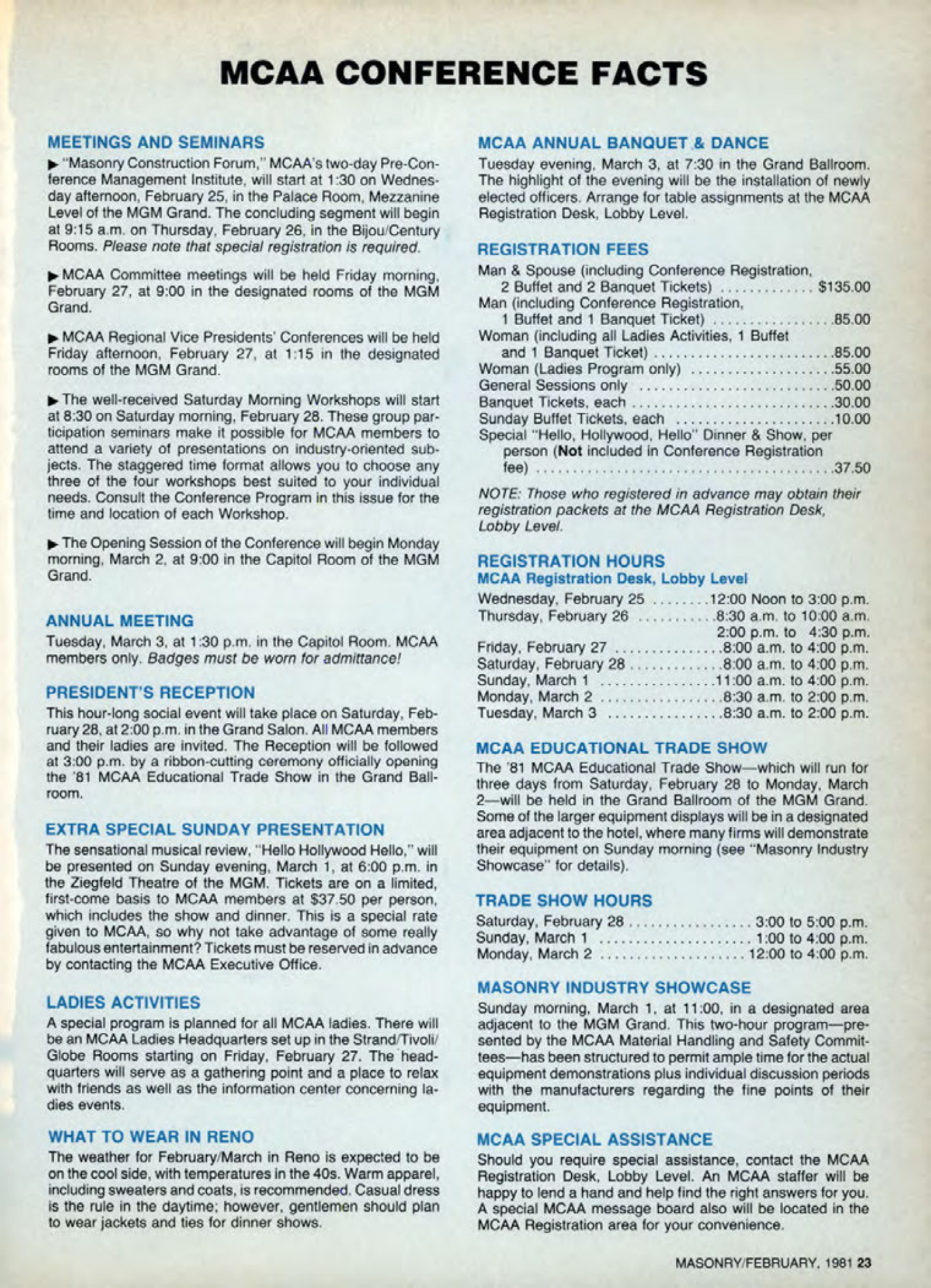 Masonry Magazine February 1981 Page. 23
