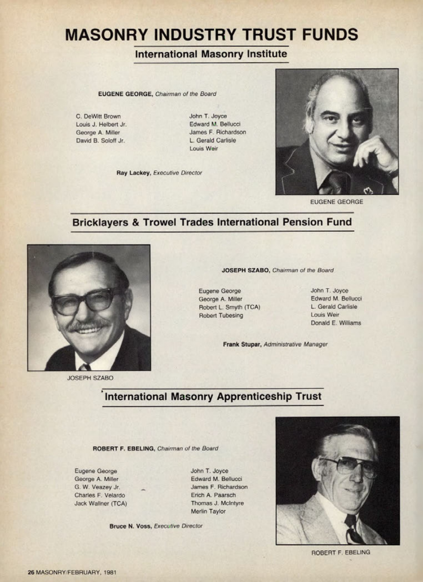 Masonry Magazine February 1981 Page. 26