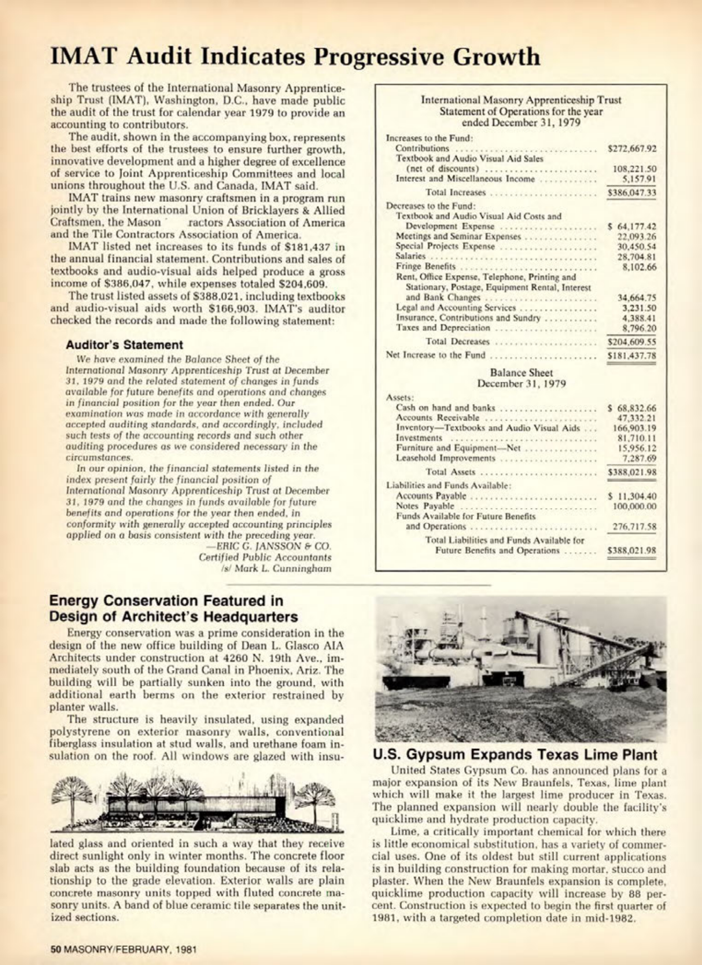 Masonry Magazine February 1981 Page. 50